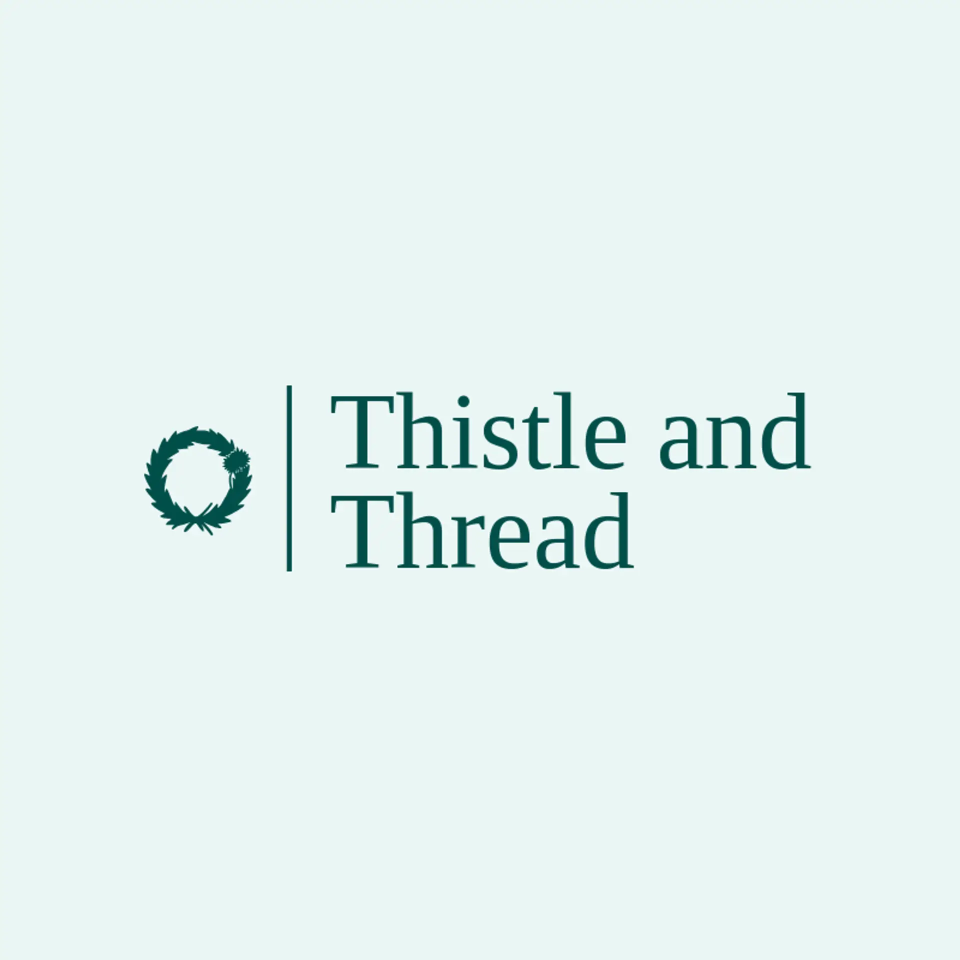 Thistle and Thread logo for wreath