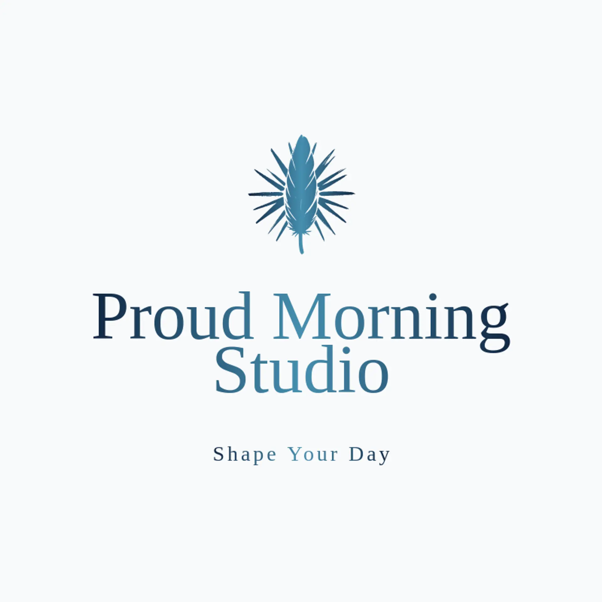 Proud Morning Studio logo for rooster