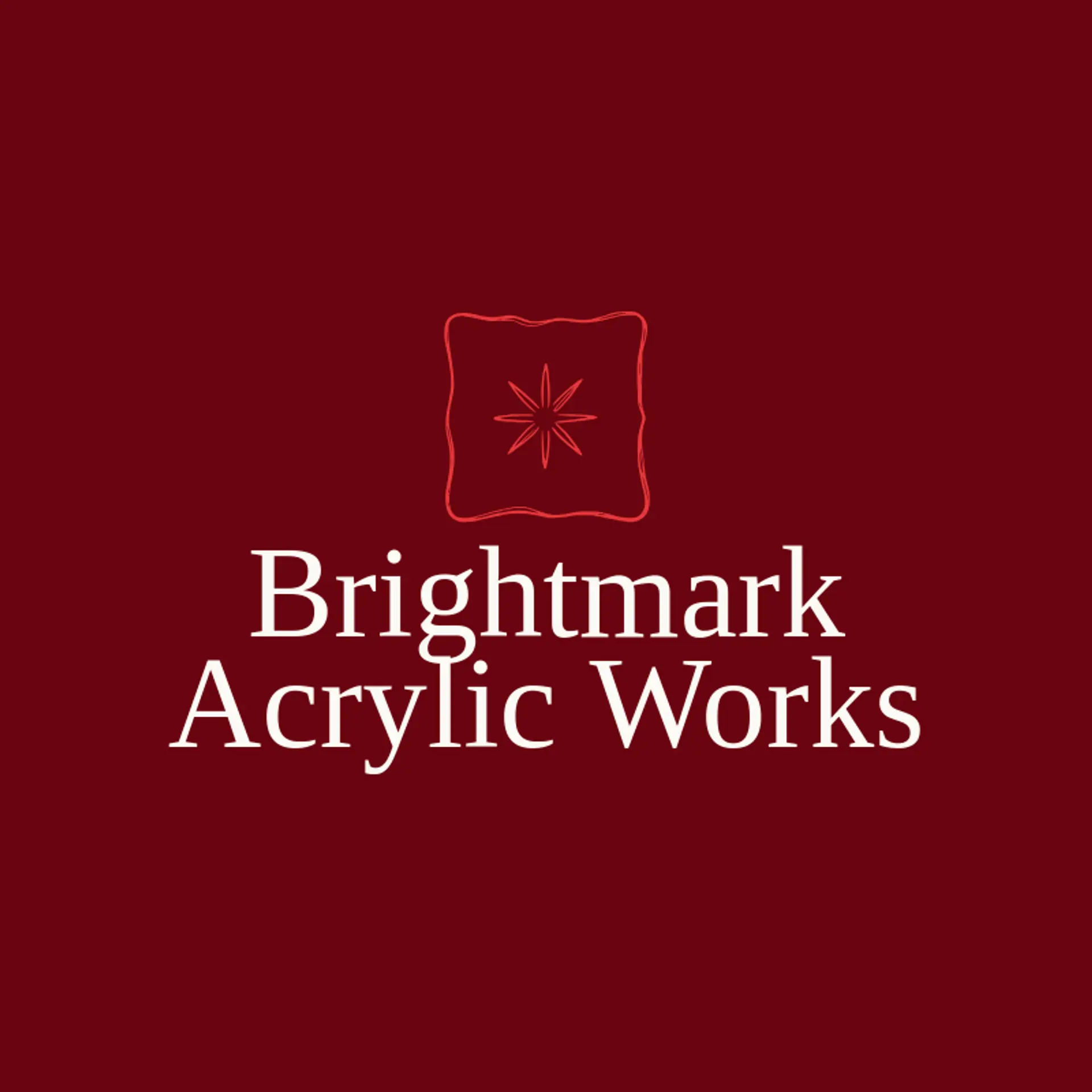 Brightmark Acrylic Works logo for acrylic