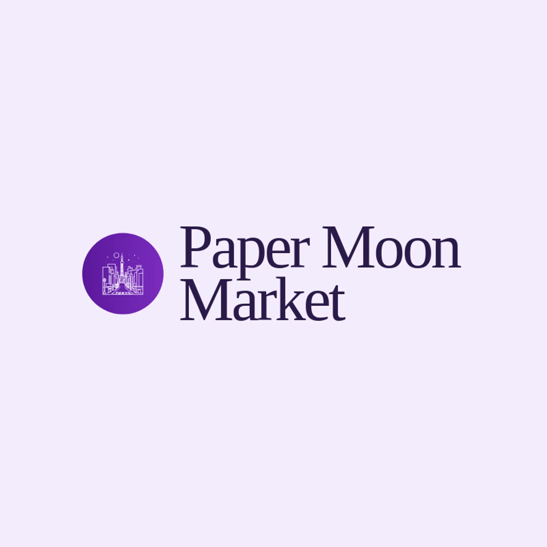 Paper Moon Market logo for tokyo