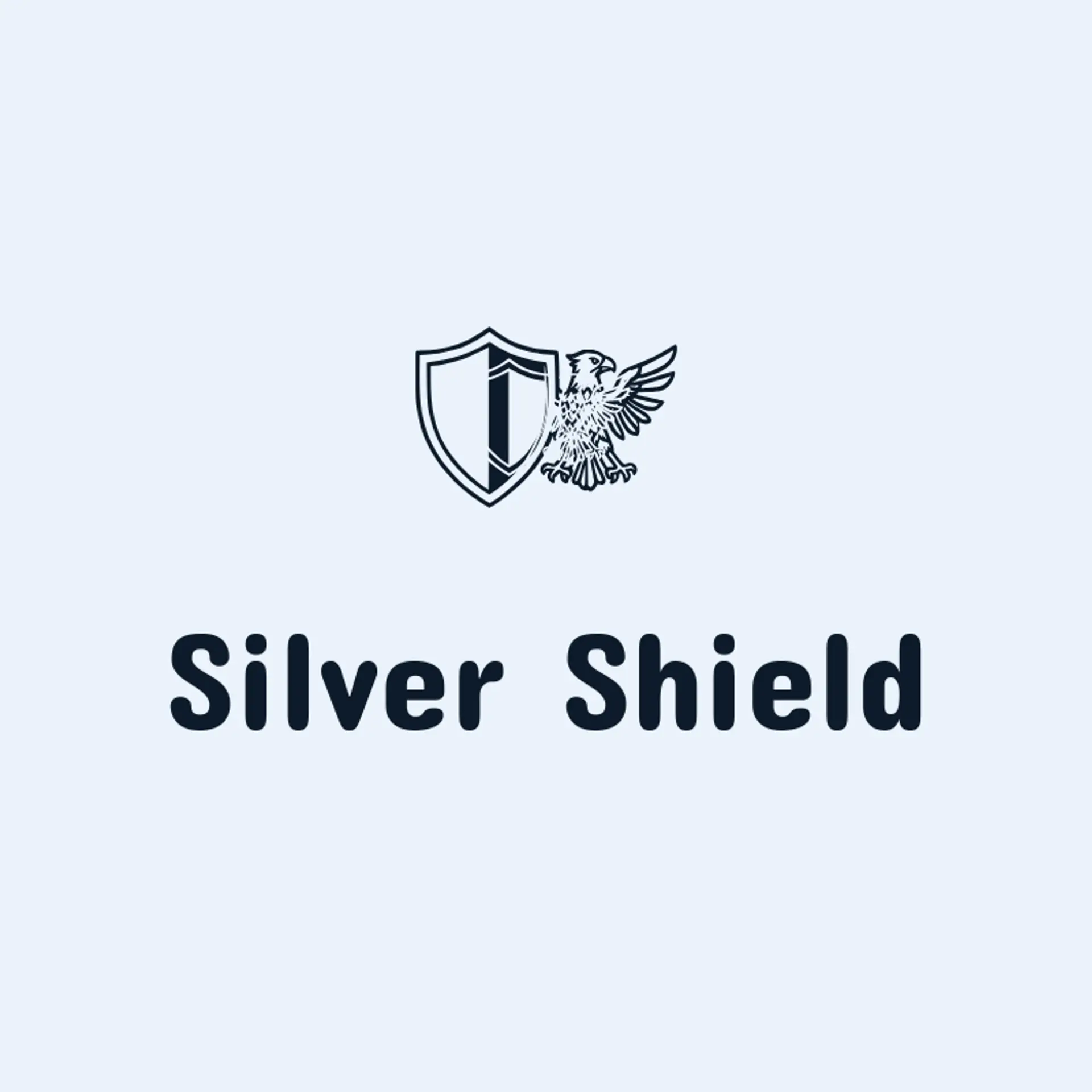 Silver Shield logo for family crest