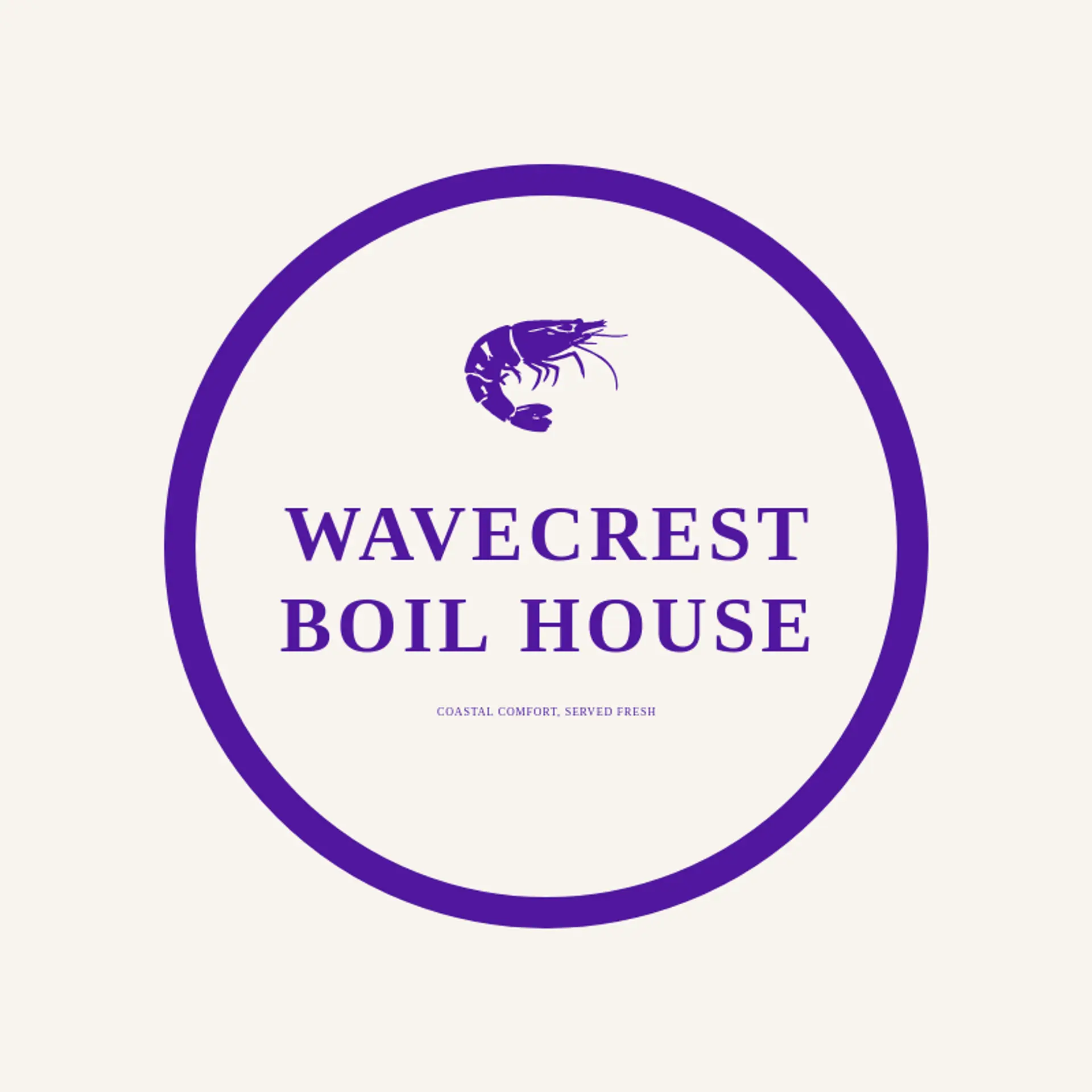 Wavecrest Boil House logo for shrimp