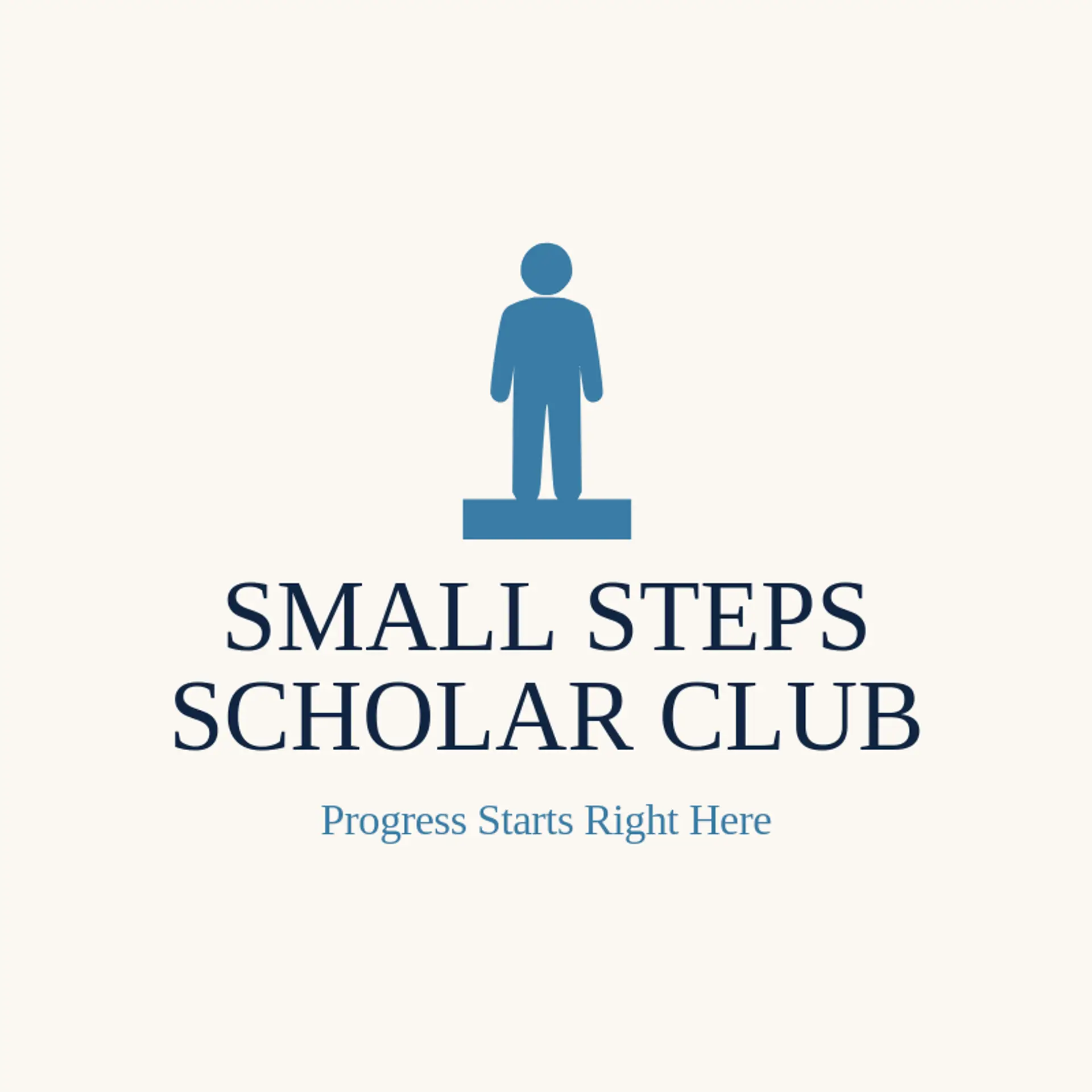 Small Steps Scholar Club logo for student
