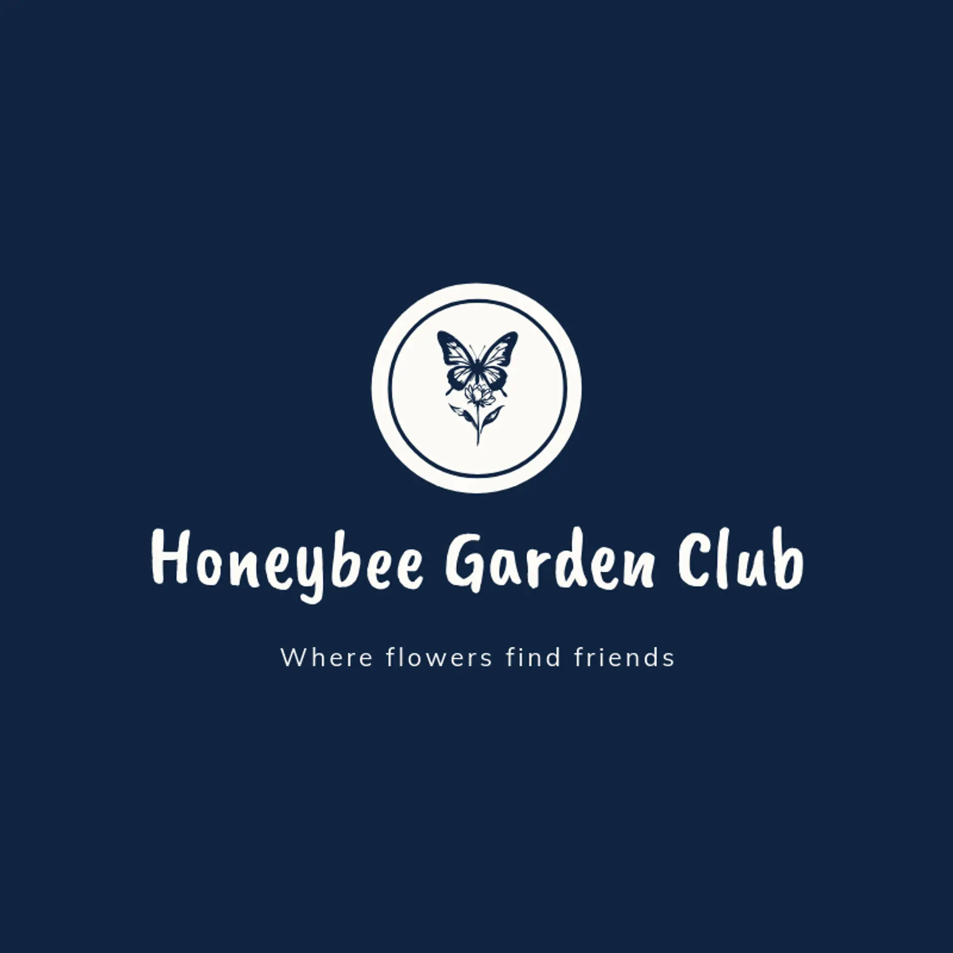 Honeybee Garden Club logo for garden