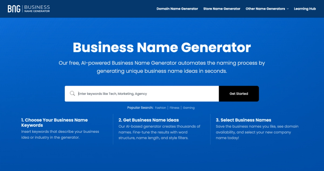 Business Name Generator business name generator