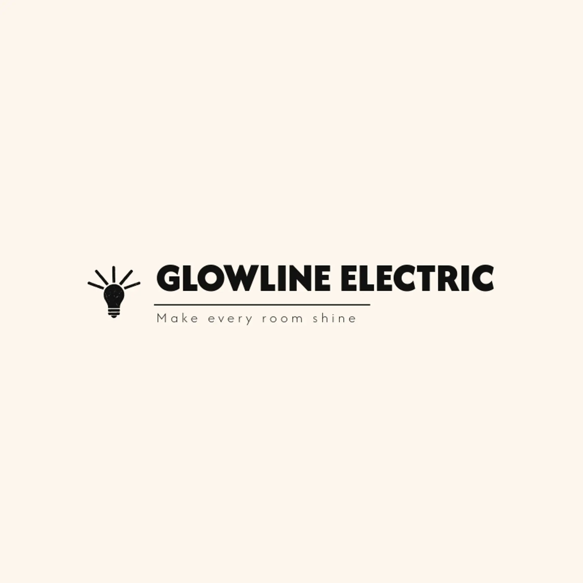 Glowline Electric logo for electrician