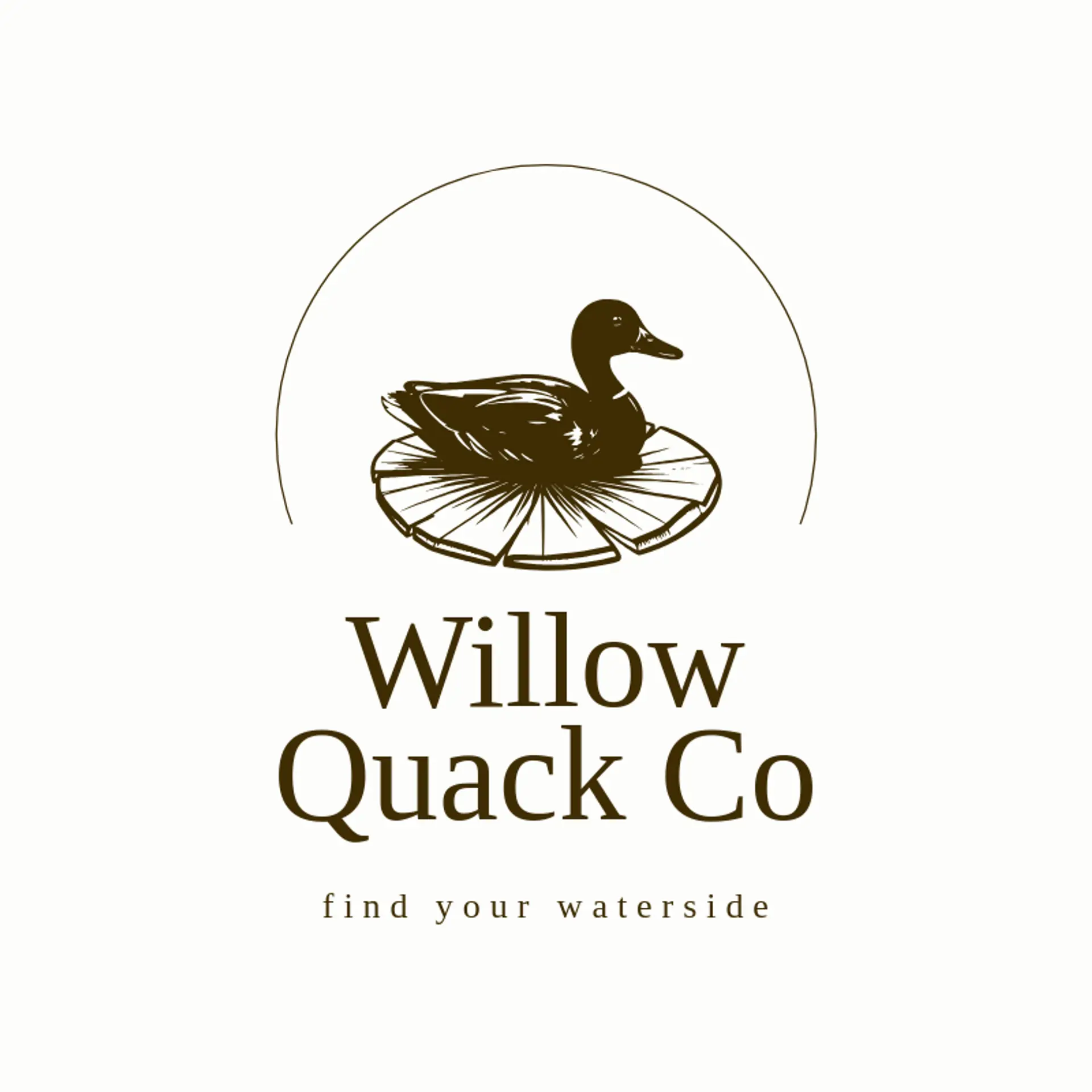 Willow Quack Co logo for duck