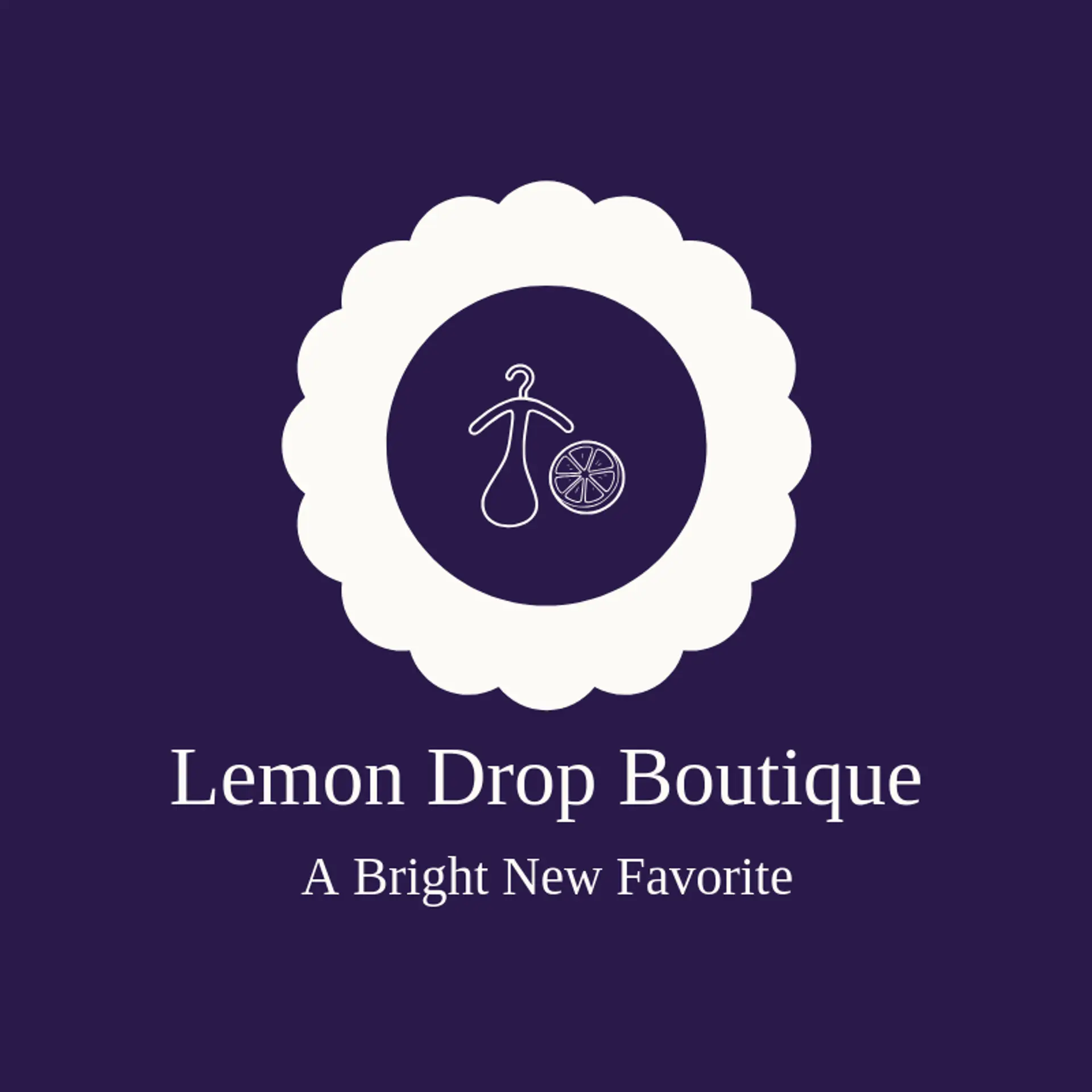 Lemon Drop Boutique logo for hanger