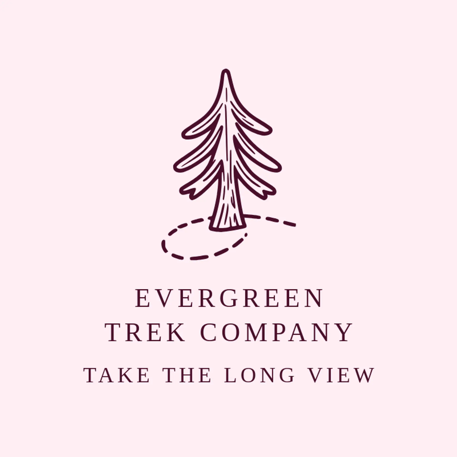 Evergreen Trek Company logo for trail