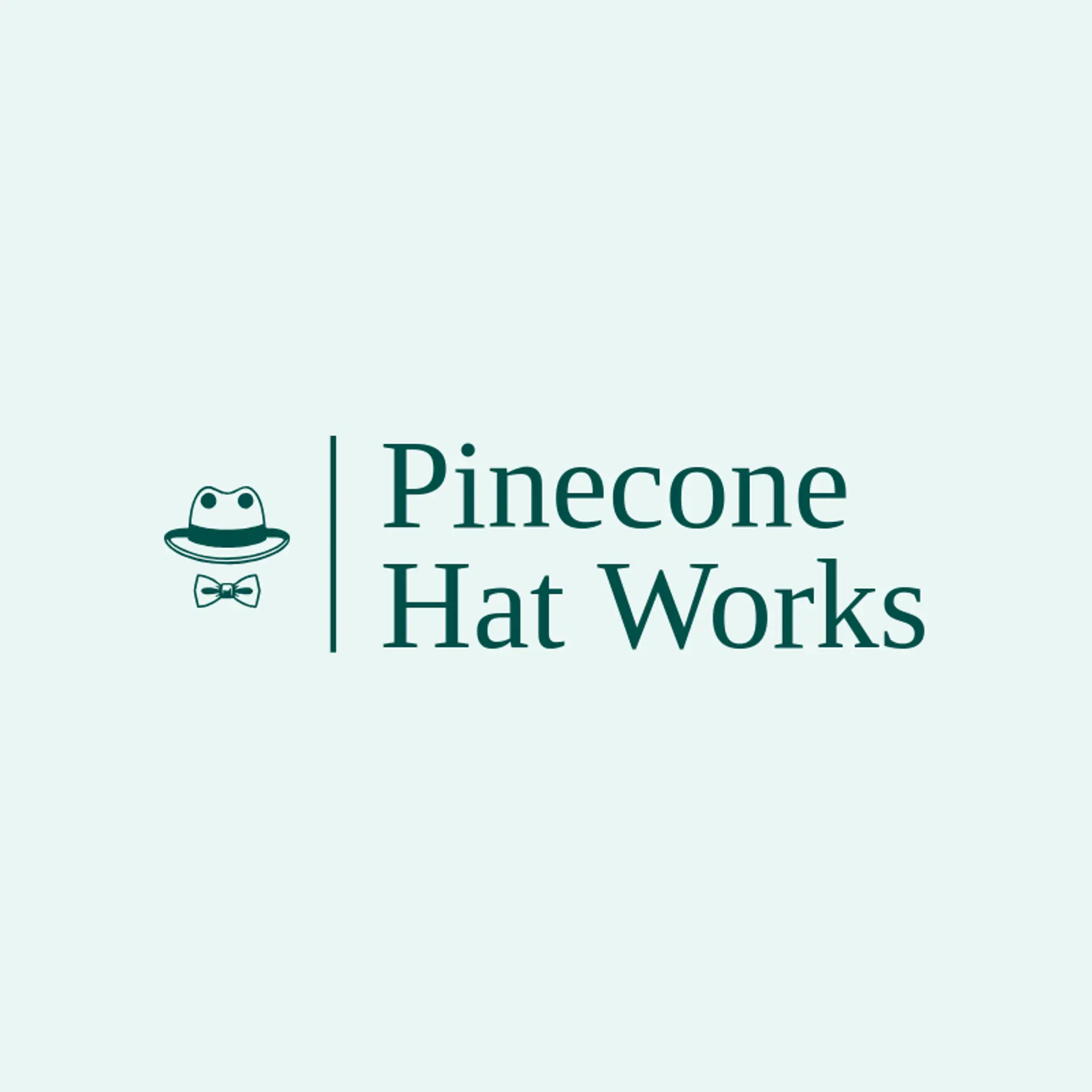Pinecone Hat Works logo for Fedora Logo Ideas