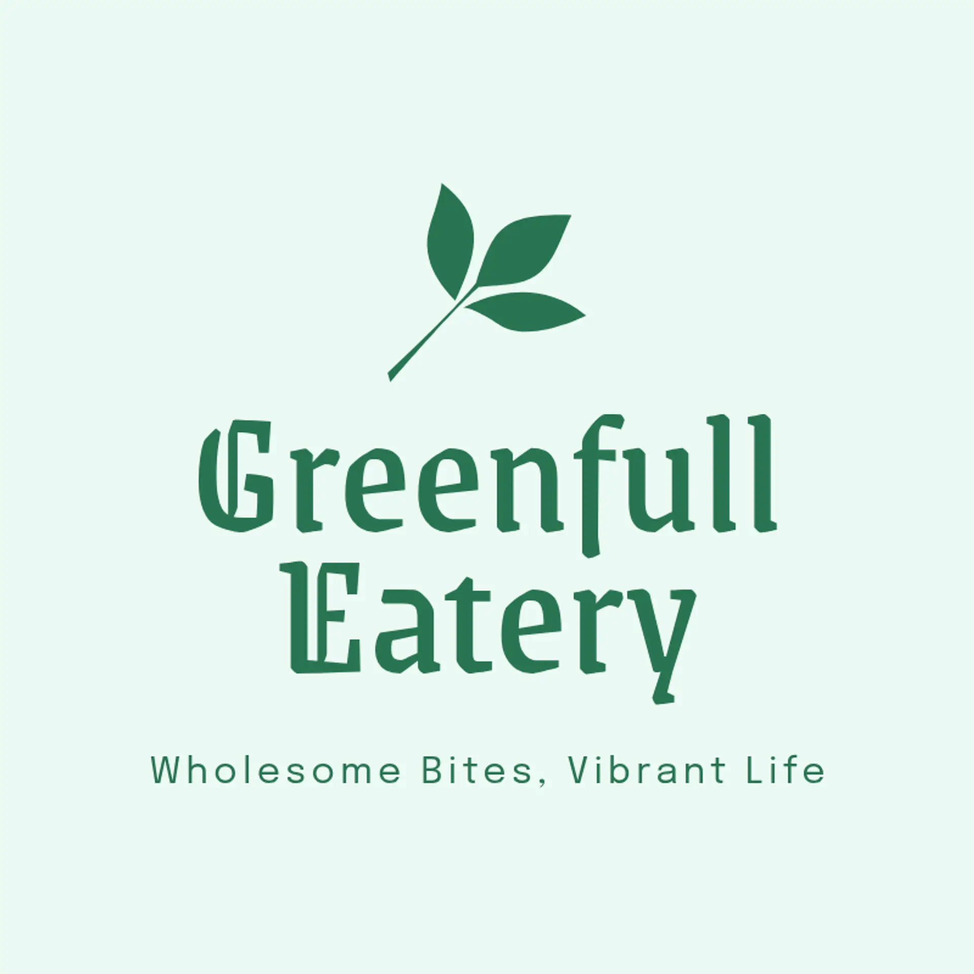 Vibrant Greens logo for healthy restaurant