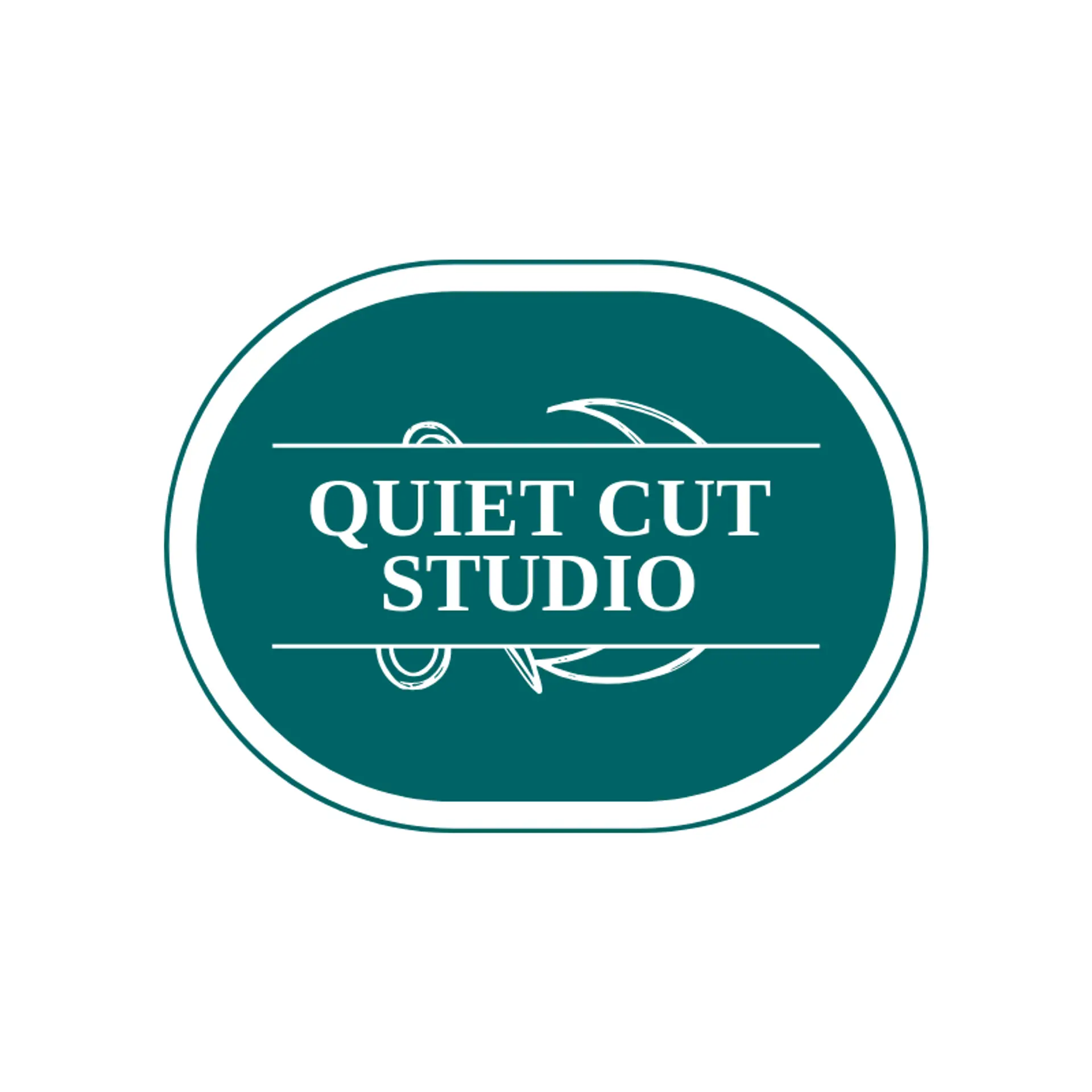 Quiet Cut Studio logo for scissors