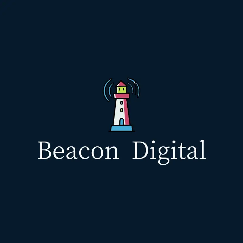 The email name Beacon Digital as a branded logo with a color icon