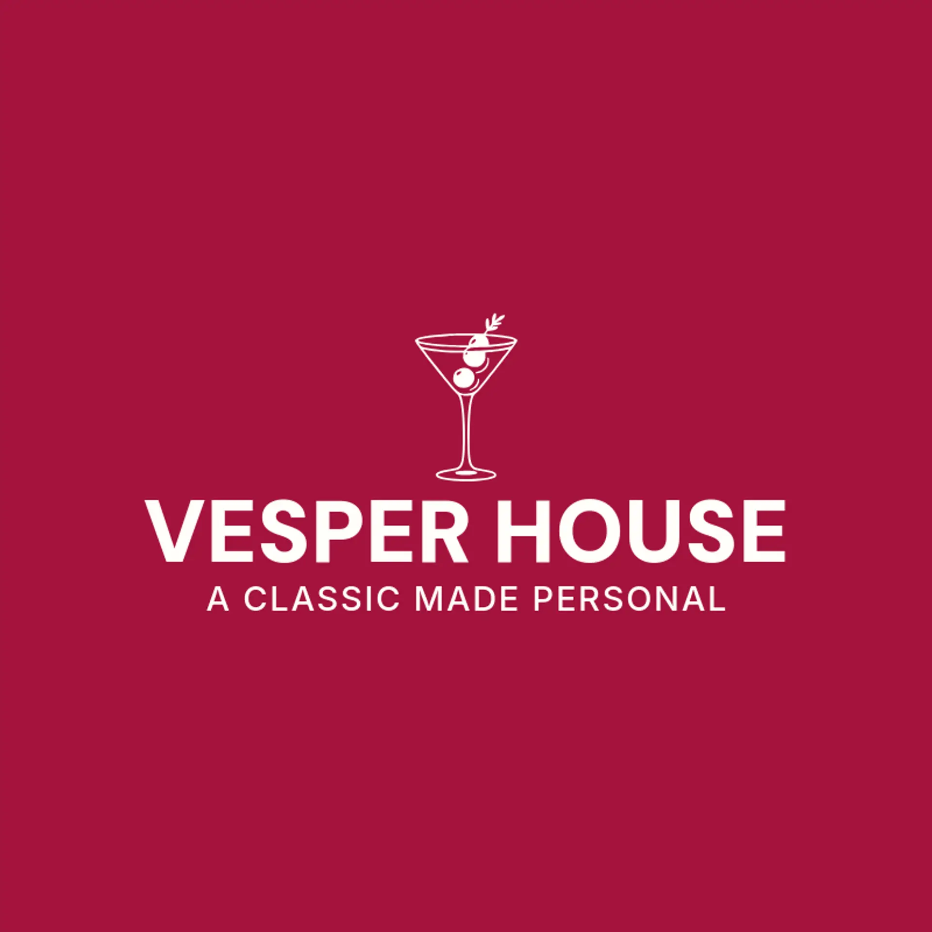 Vesper House logo for martini