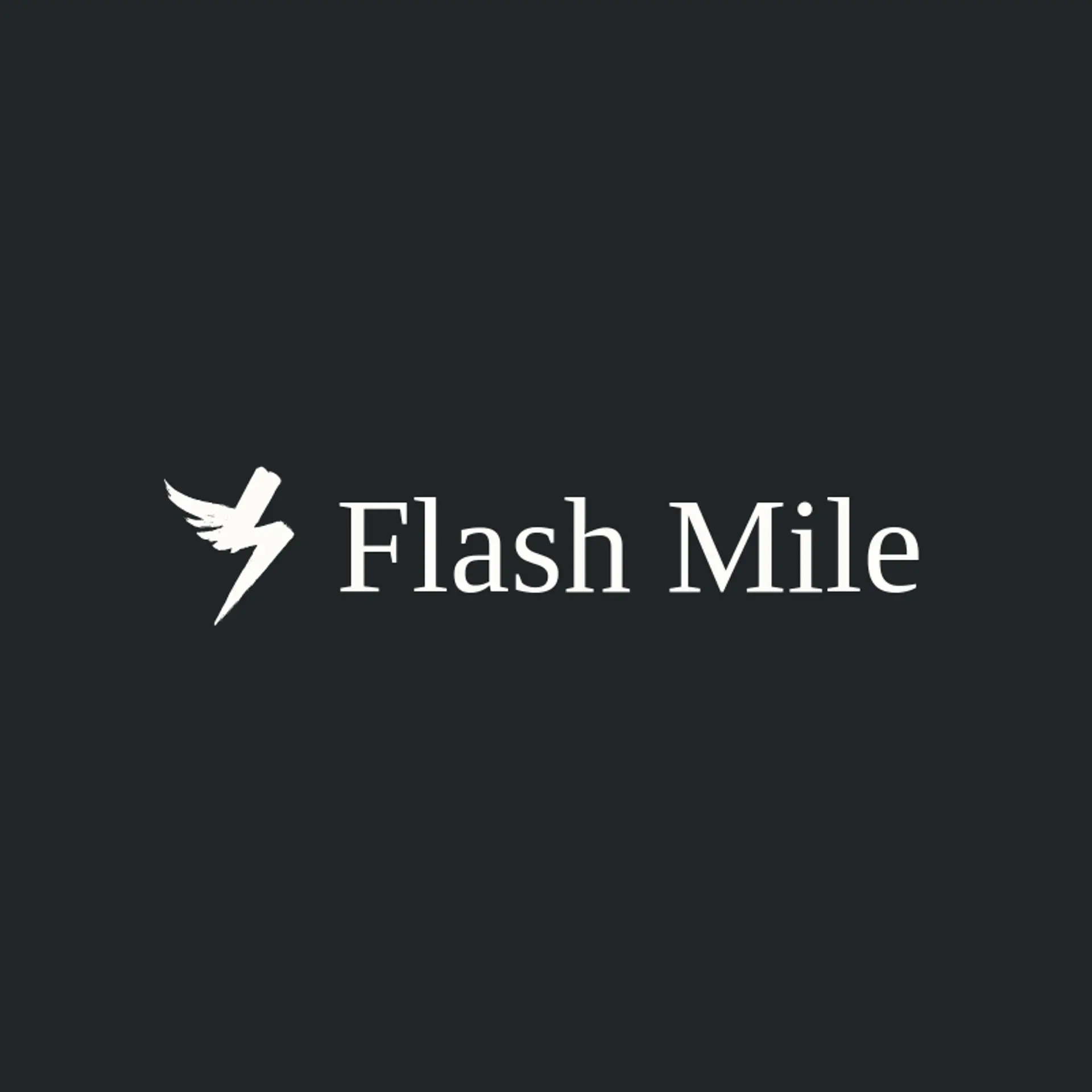 Flash Mile logo for running