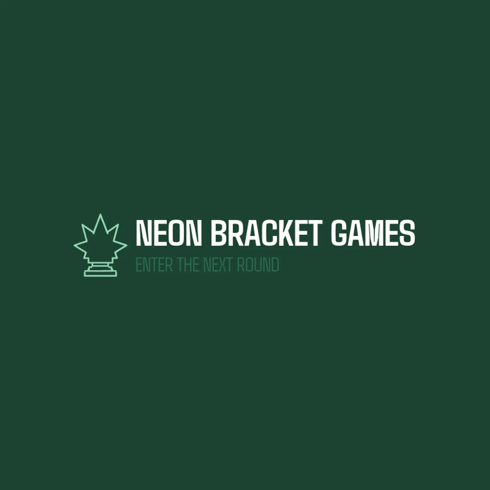 Neon Bracket Games logo for tournament