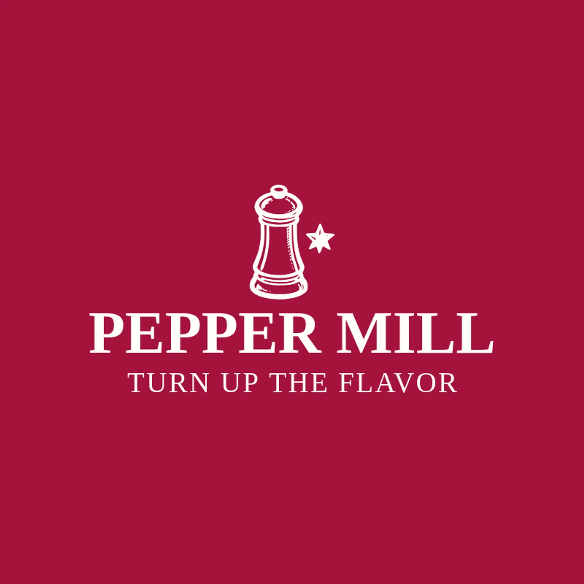 Pepper Mill logo for foodie