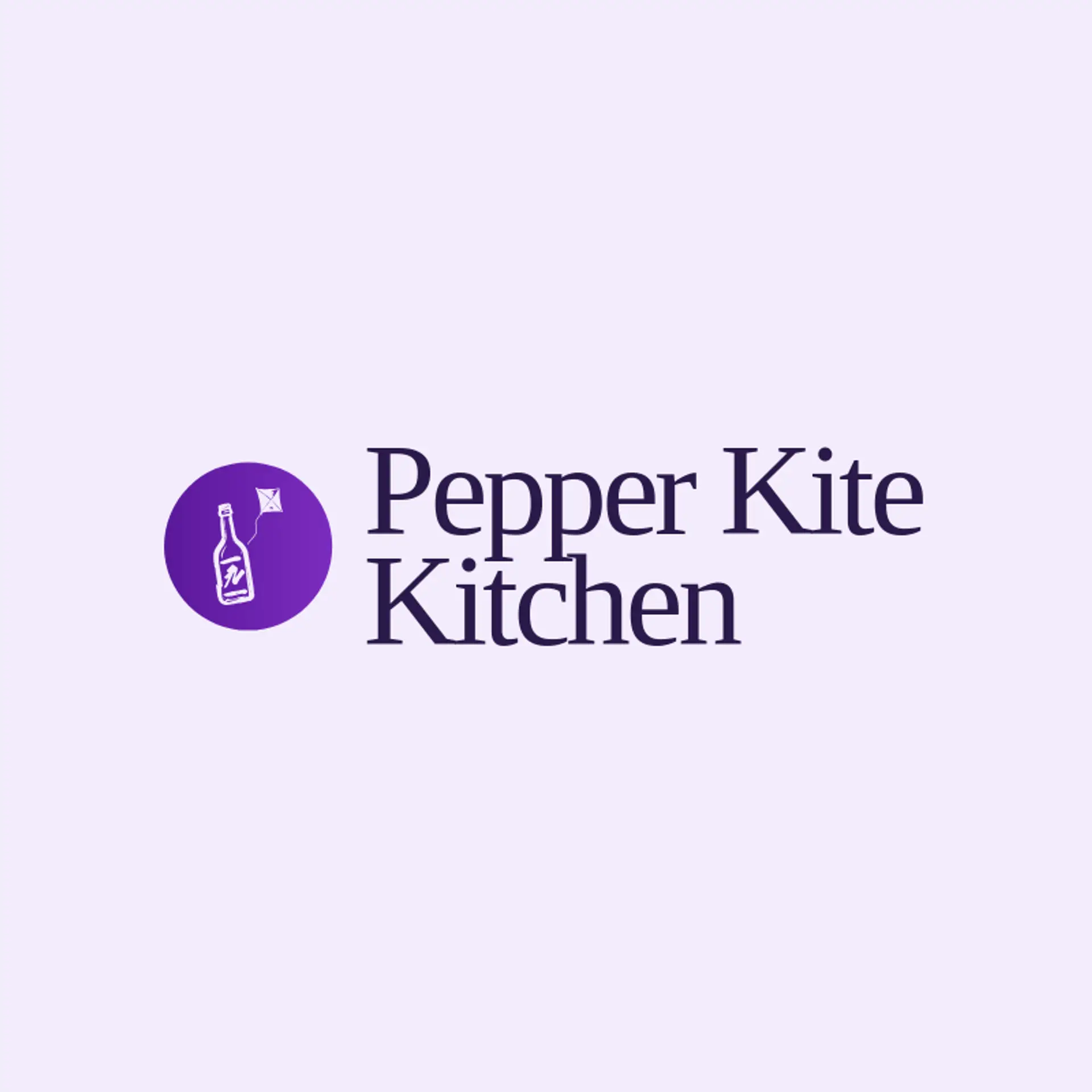 Pepper Kite Kitchen logo for hot sauce
