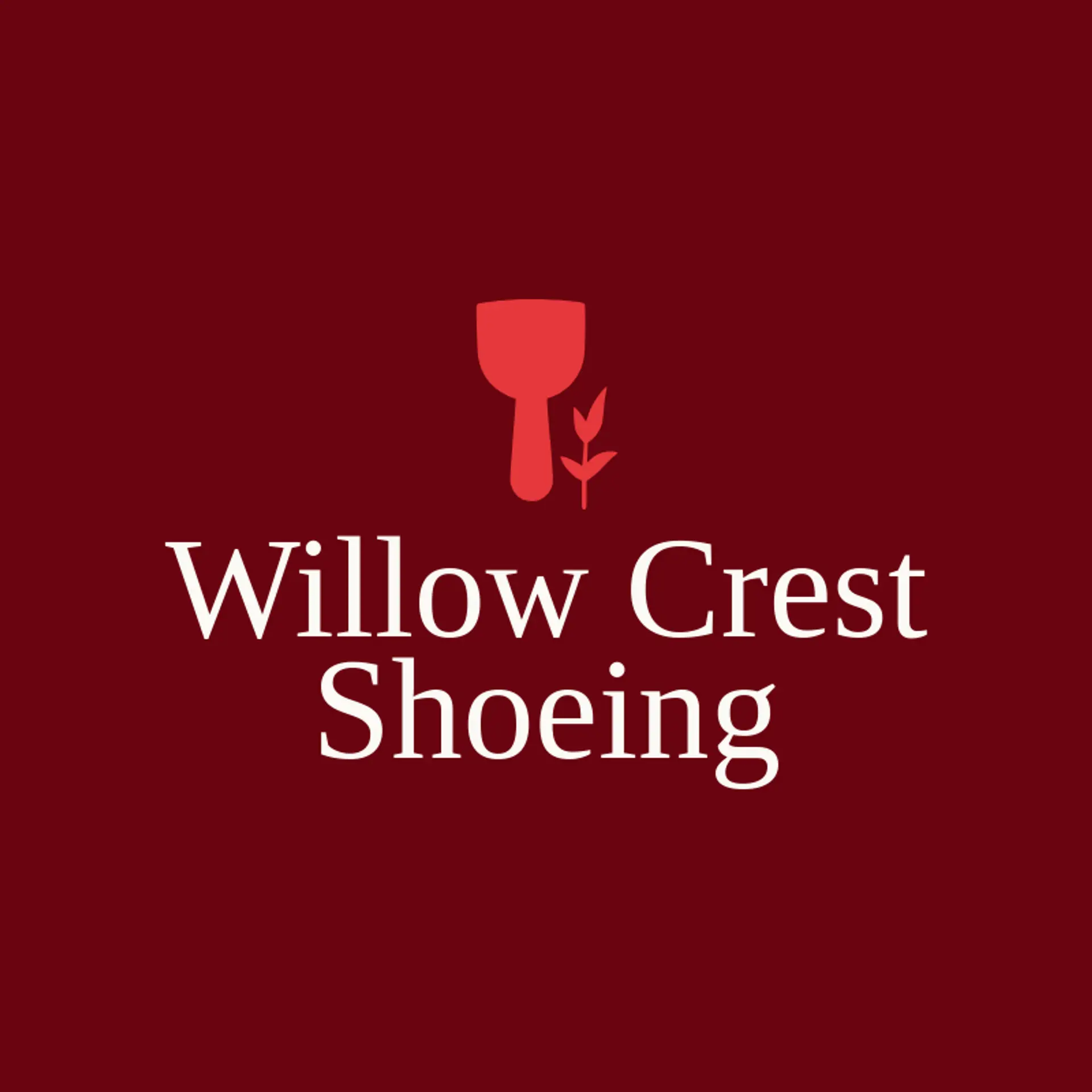 Willow Crest Shoeing logo for farrier