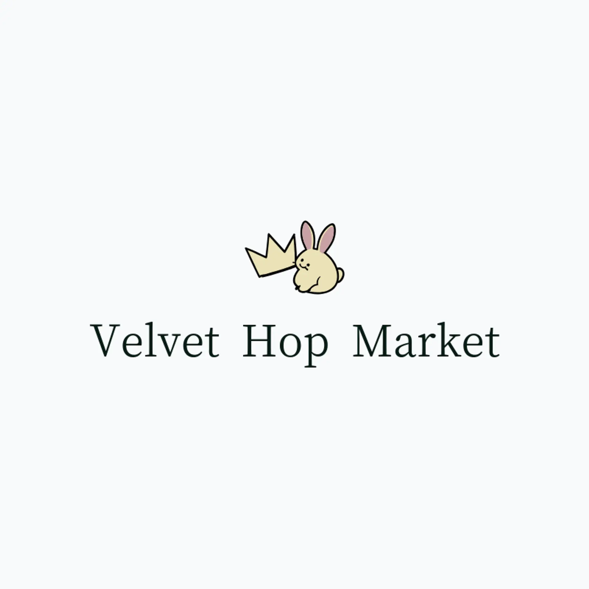 Velvet Hop Market logo for bunny