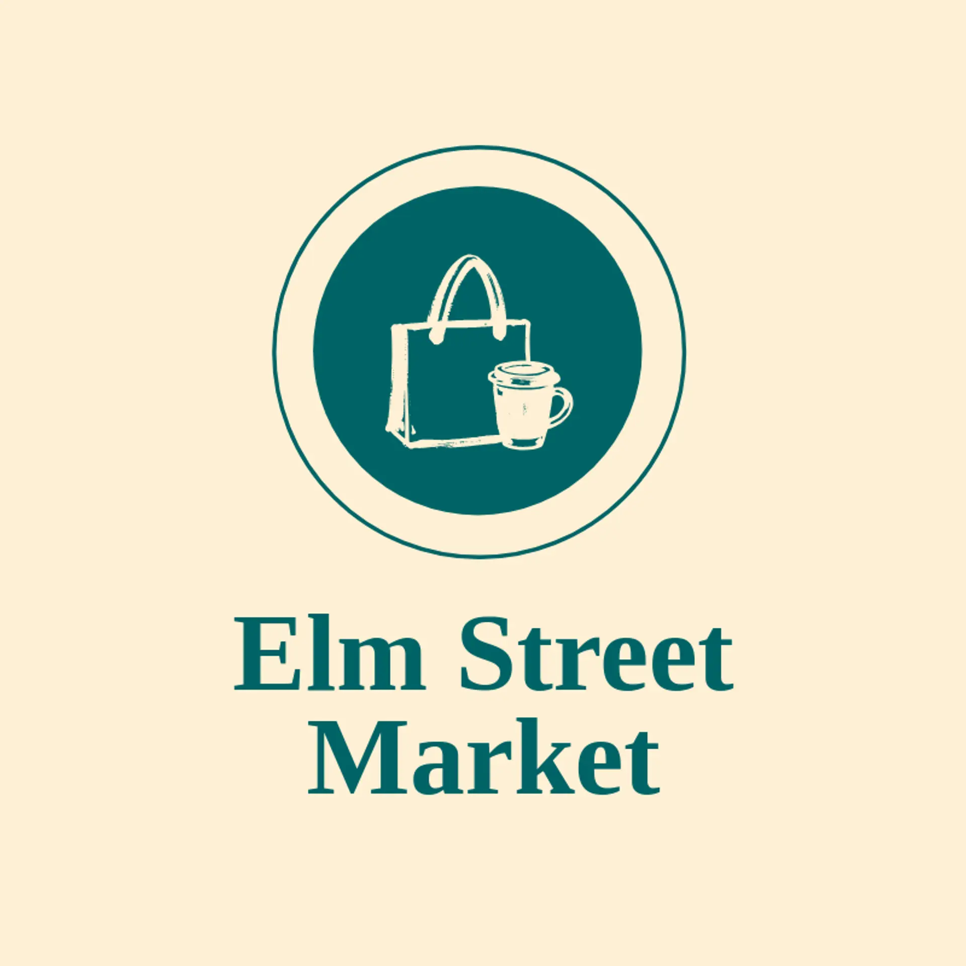 Elm Street Market logo for market