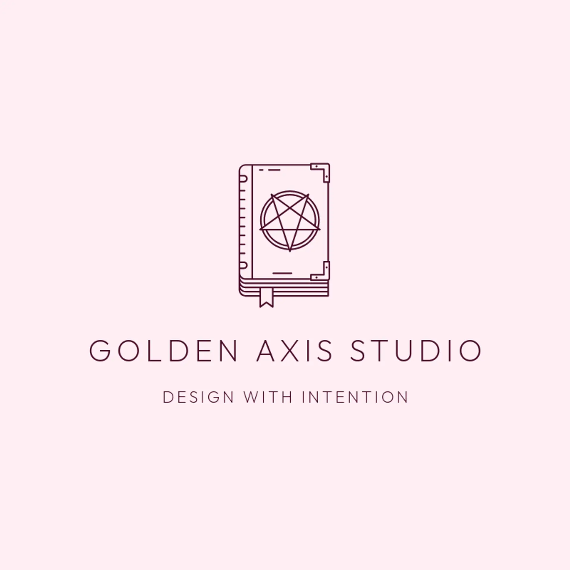 Golden Axis Studio logo for pentagram