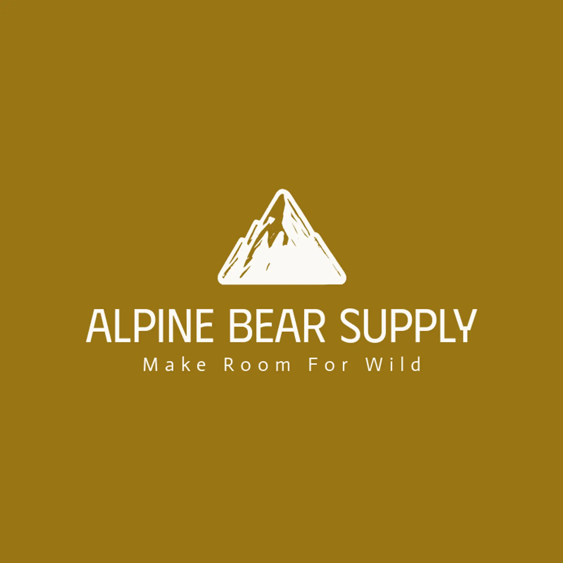 Alpine Bear Supply logo for mountain