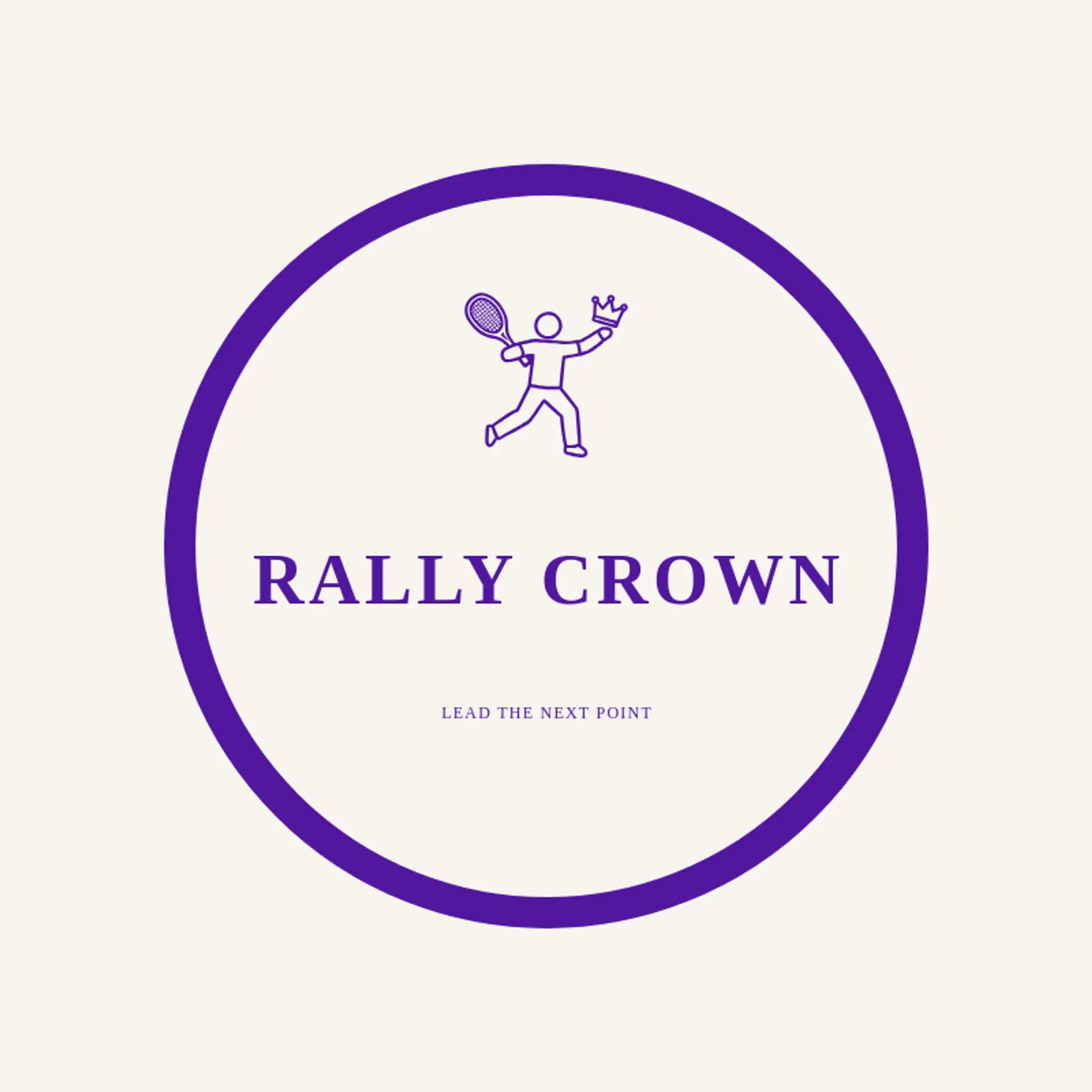 Rally Crown logo for tennis