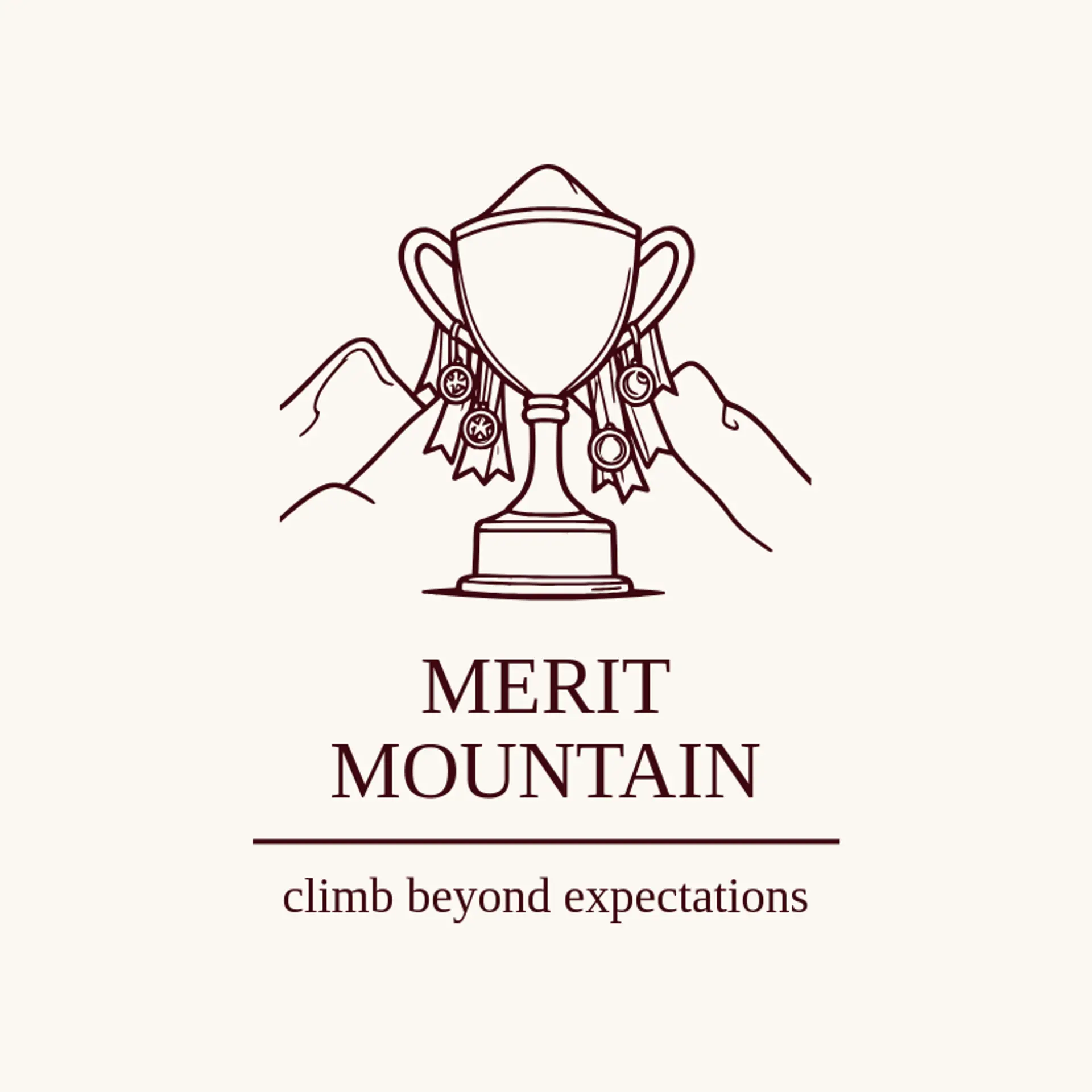 Merit Mountain logo for trophy