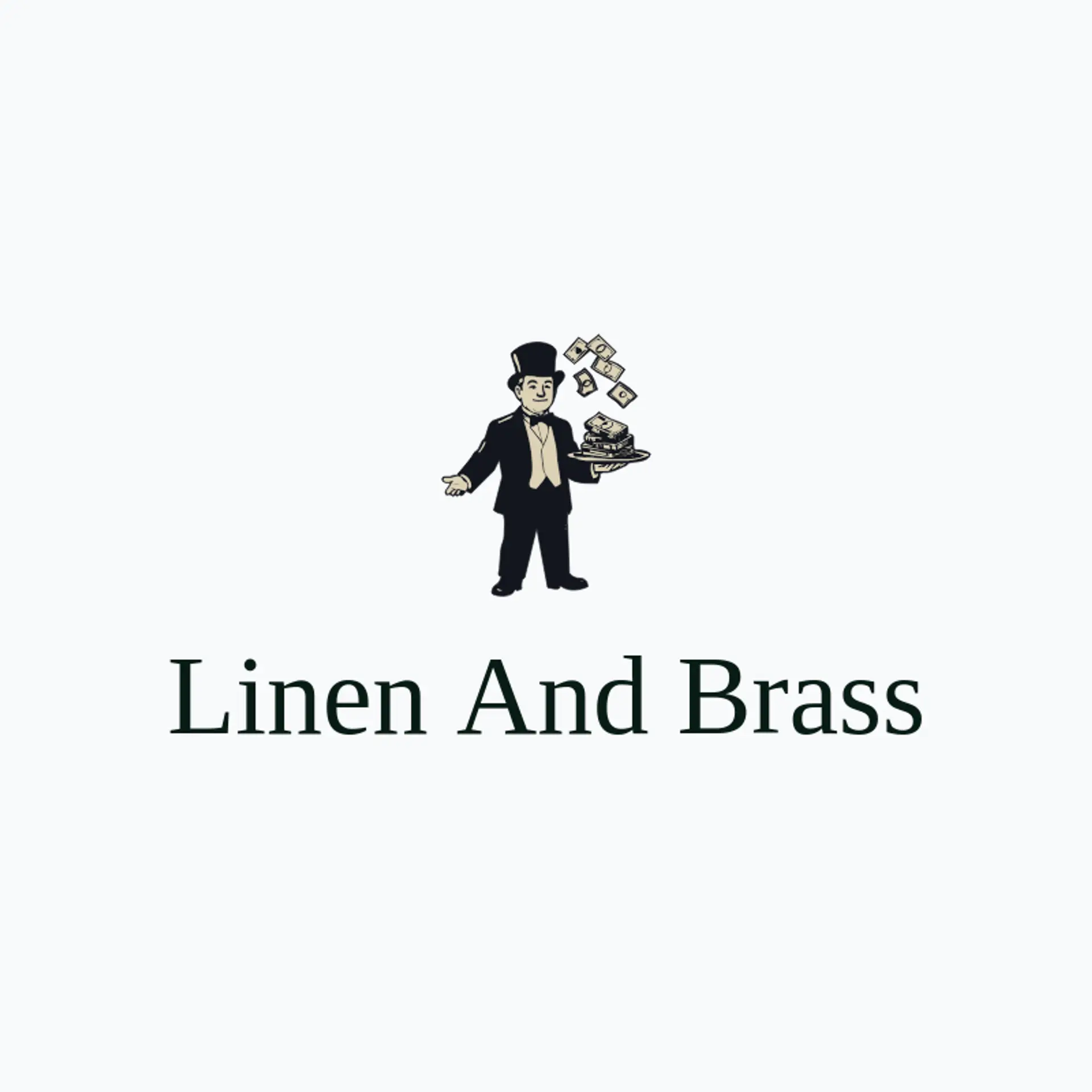 Linen and Brass logo for butler