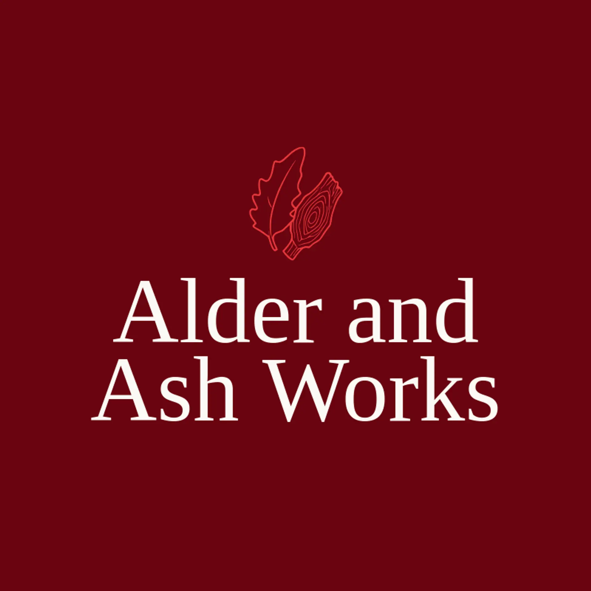 Alder and Ash Works logo for artisan
