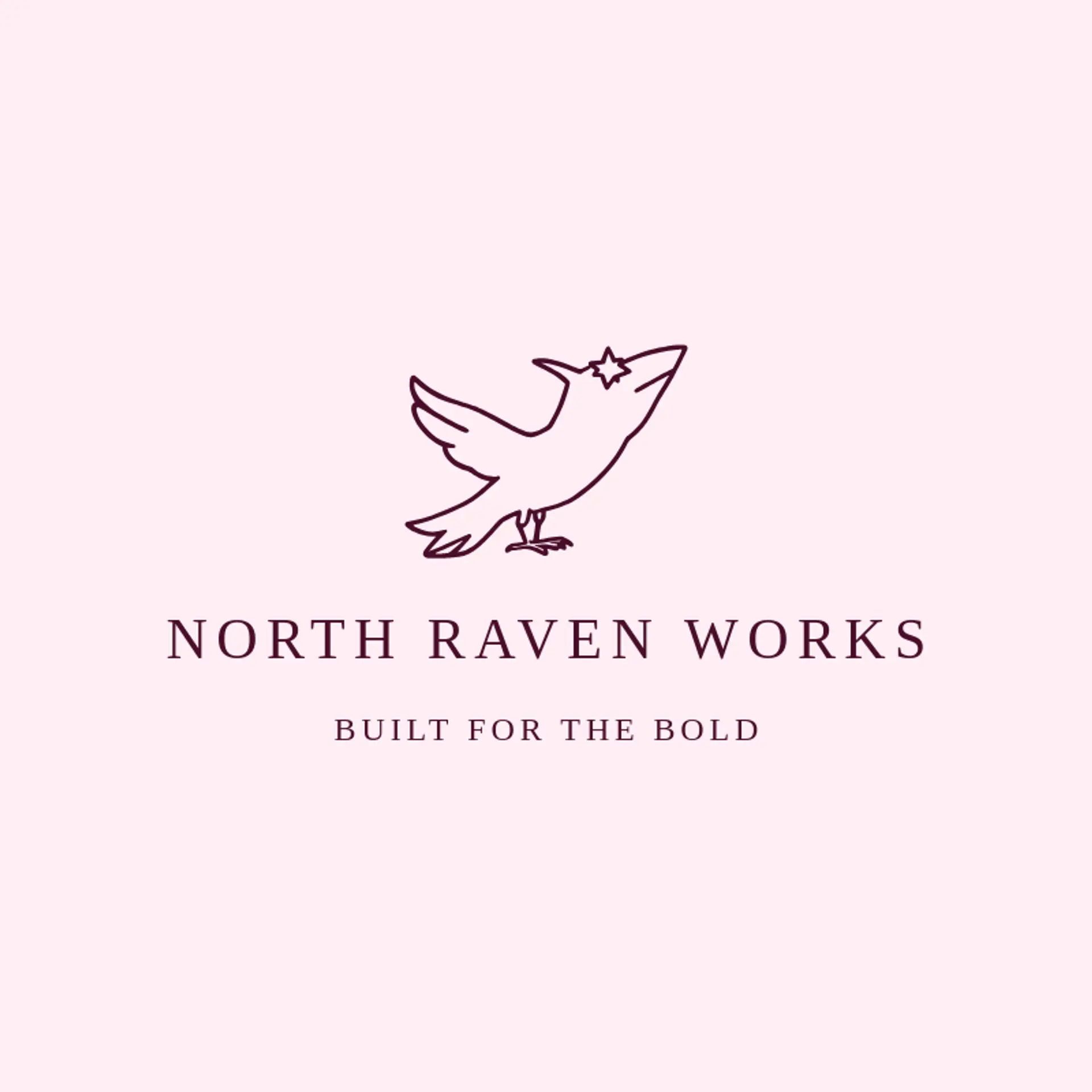 North Raven Works logo for raven