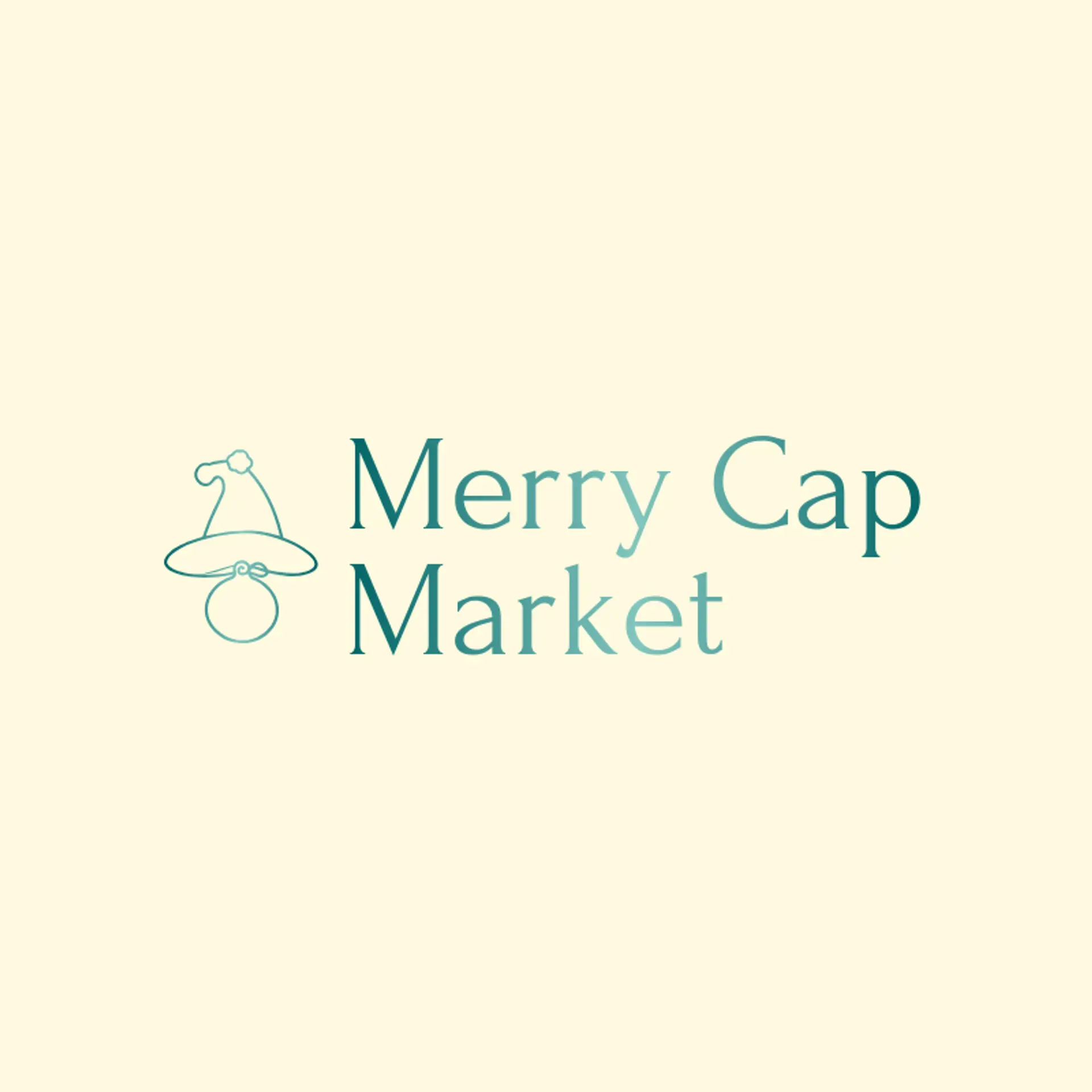 Merry Cap Market logo for christmas