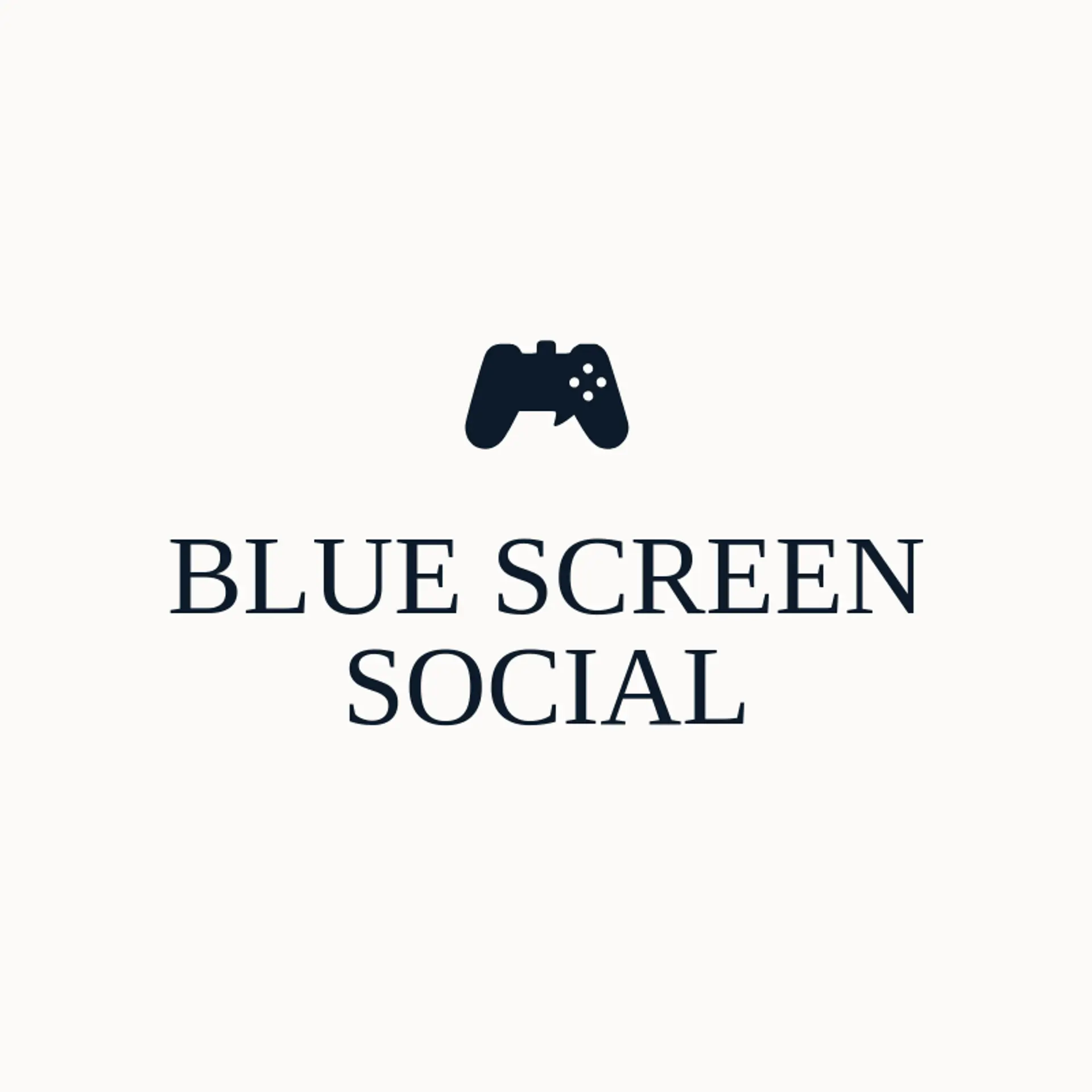 Blue Screen Social logo for playstation