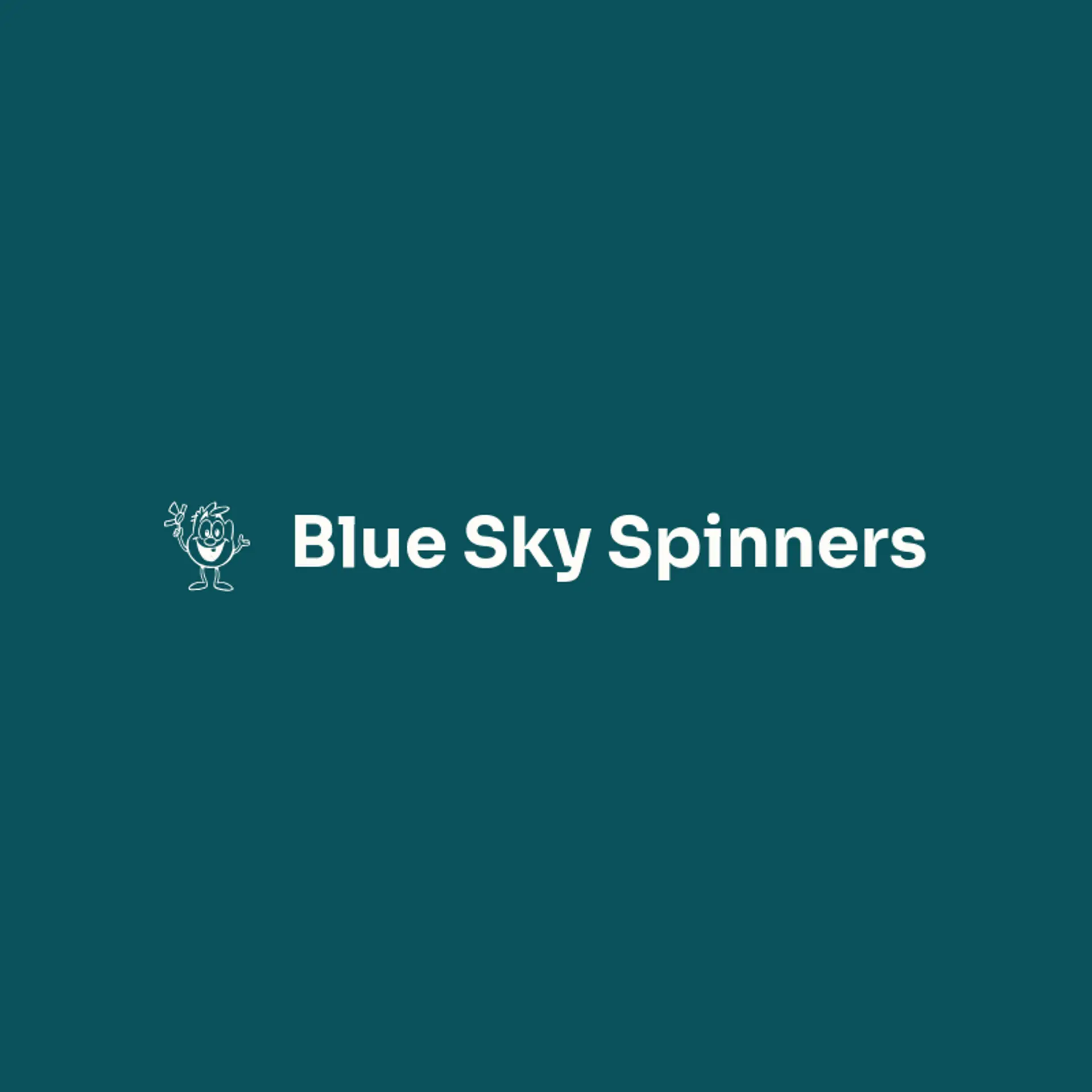 Blue Sky Spinners logo for pinwheel