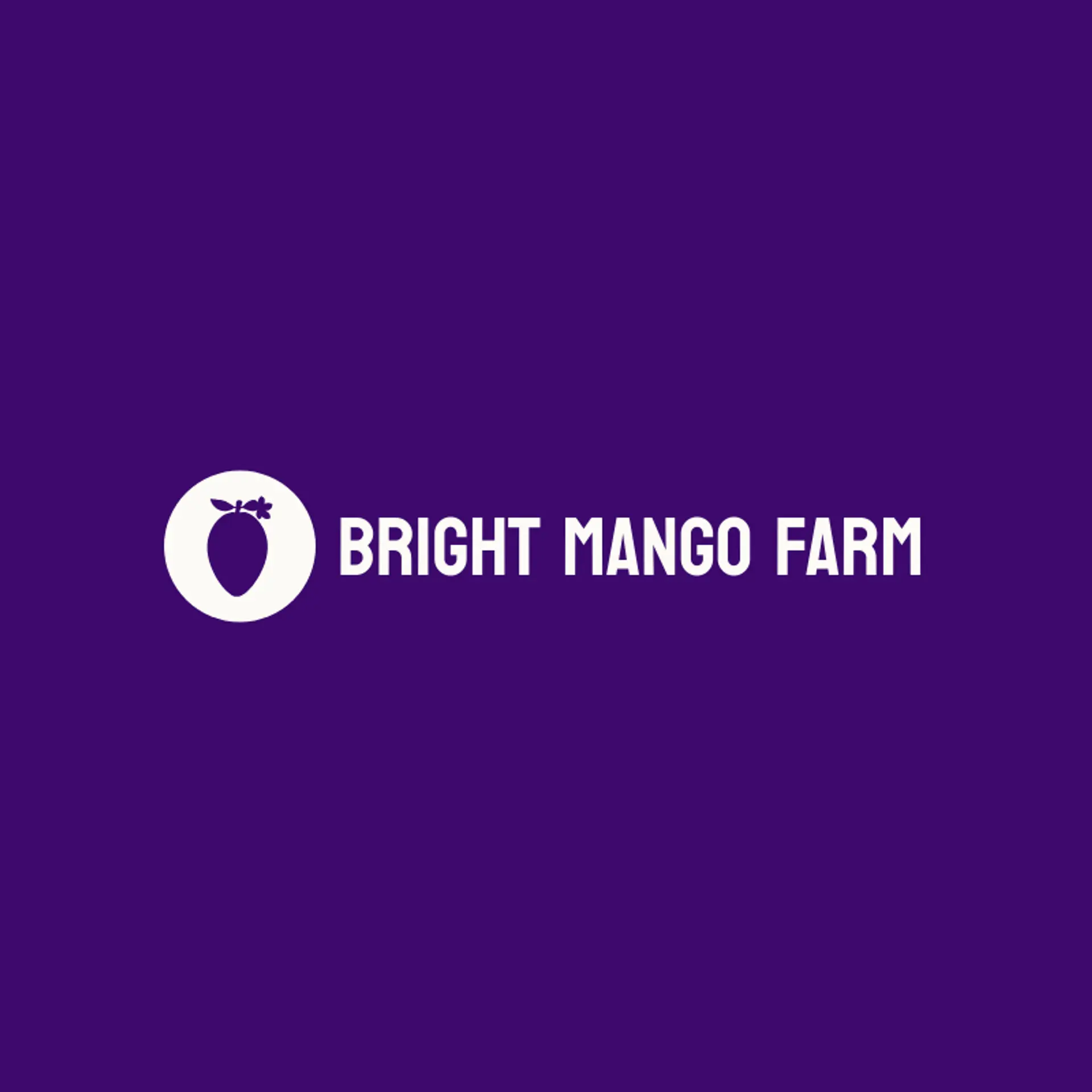 Bright Mango Farm logo for mango