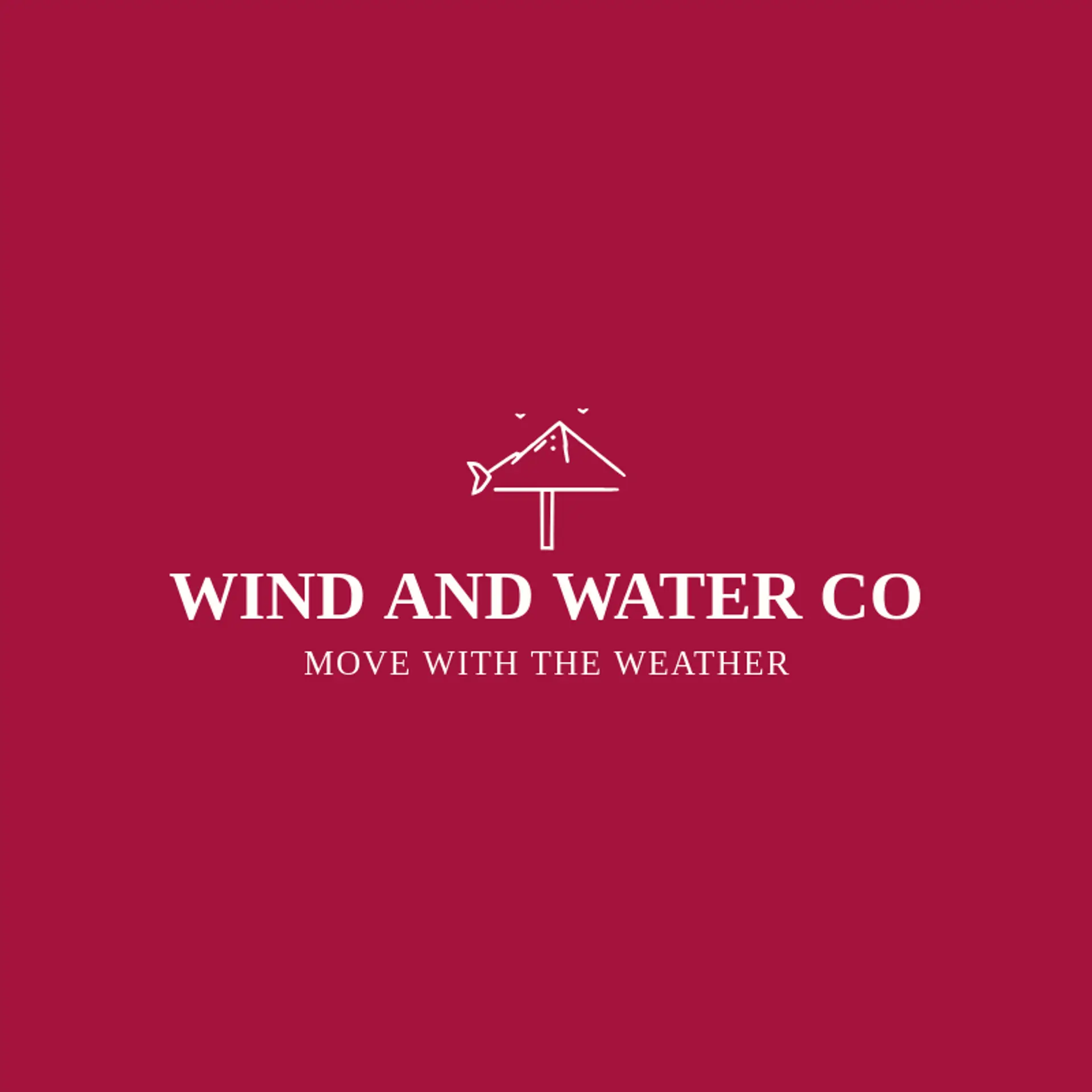 Wind and Water Co logo for umbrella
