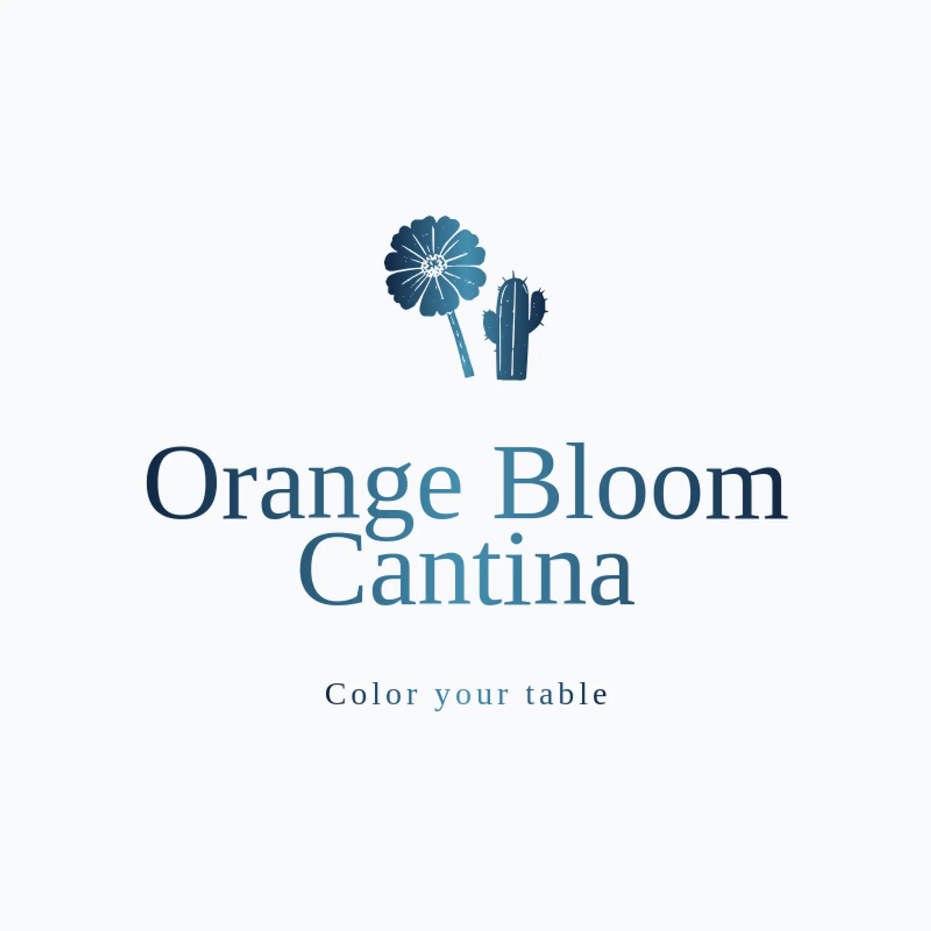 Orange Bloom Cantina logo for mexican restaurant