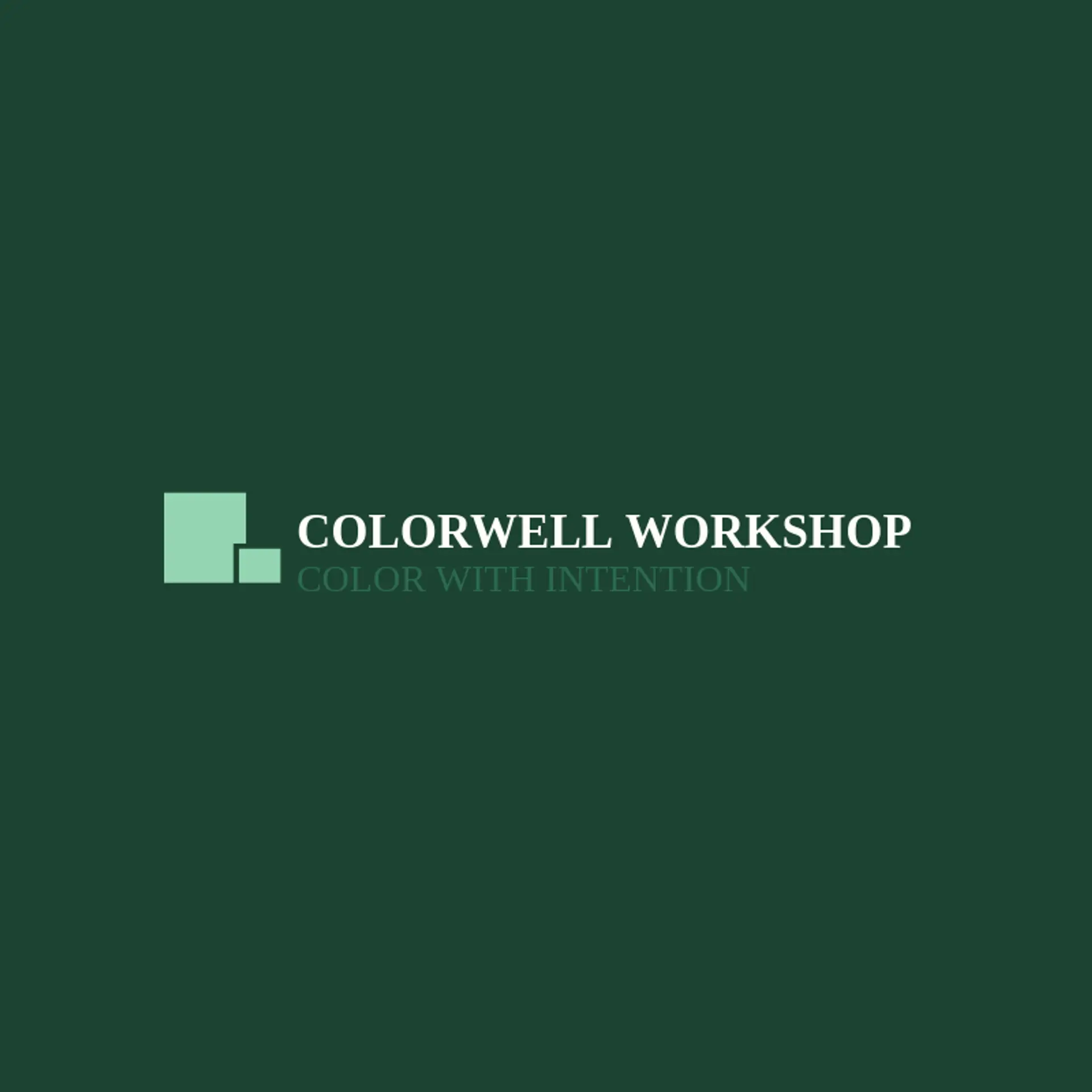 Colorwell Workshop logo for canvas