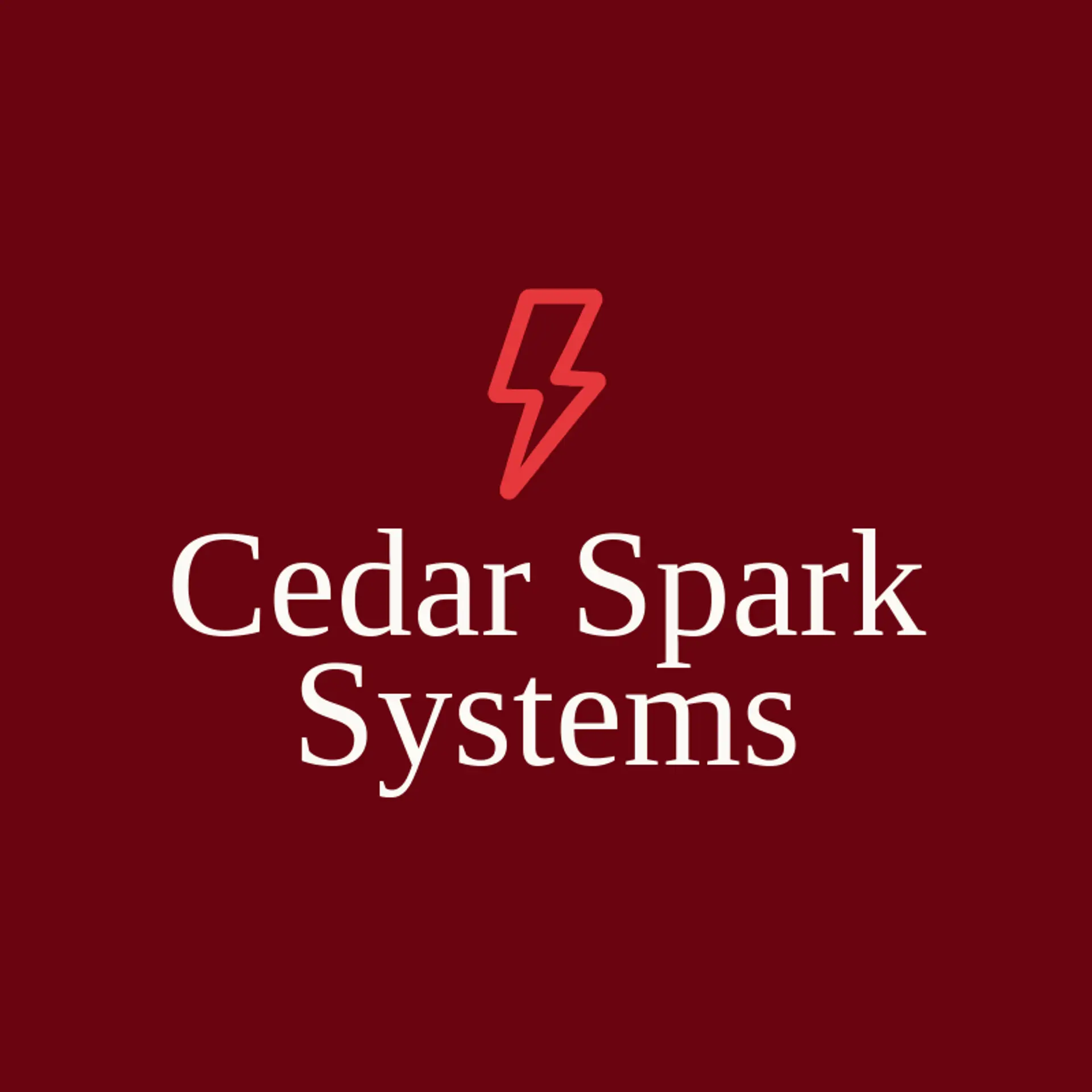 Cedar Spark Systems logo for Bolt