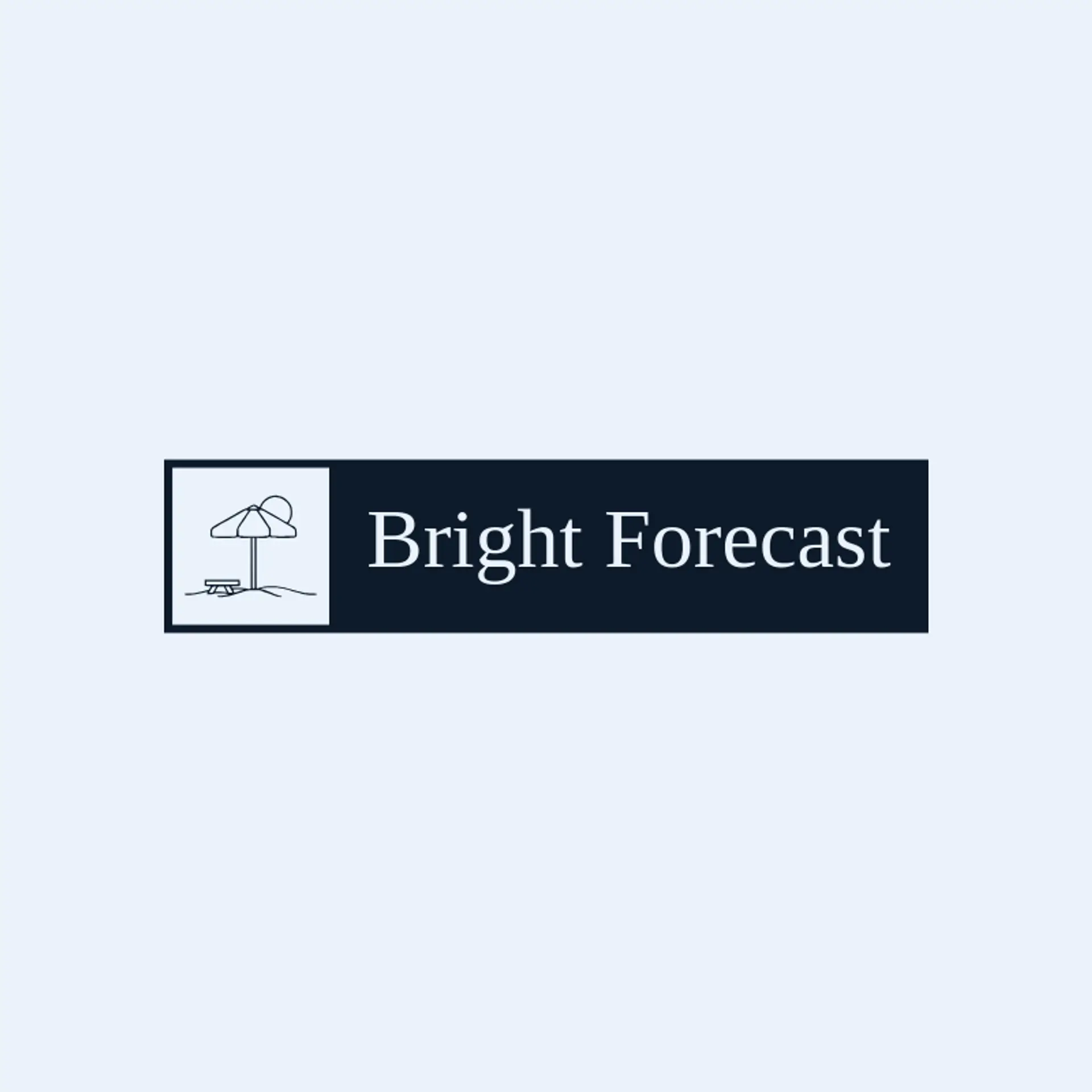 Bright Forecast logo for umbrella