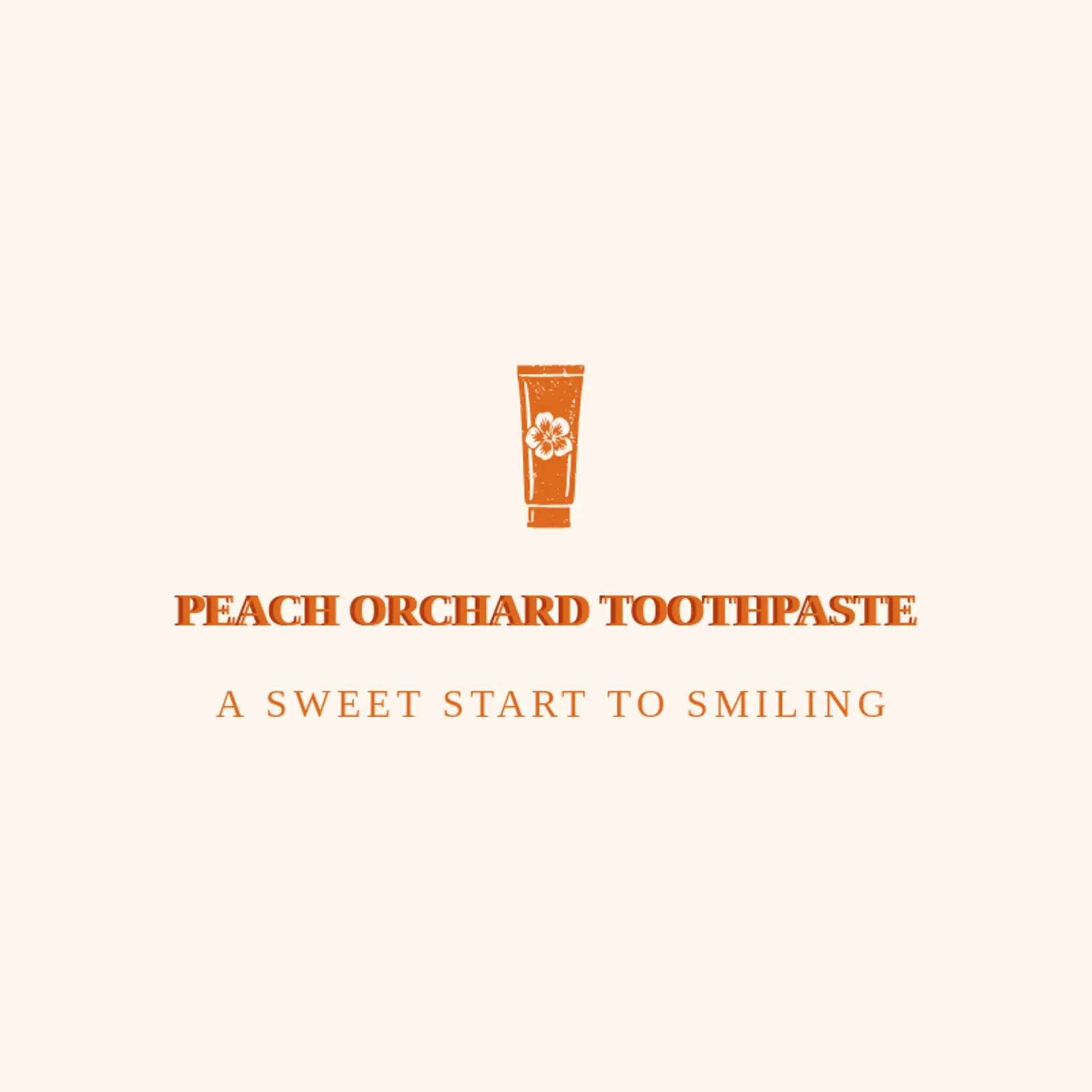 Peach Orchard Toothpaste logo for toothpaste