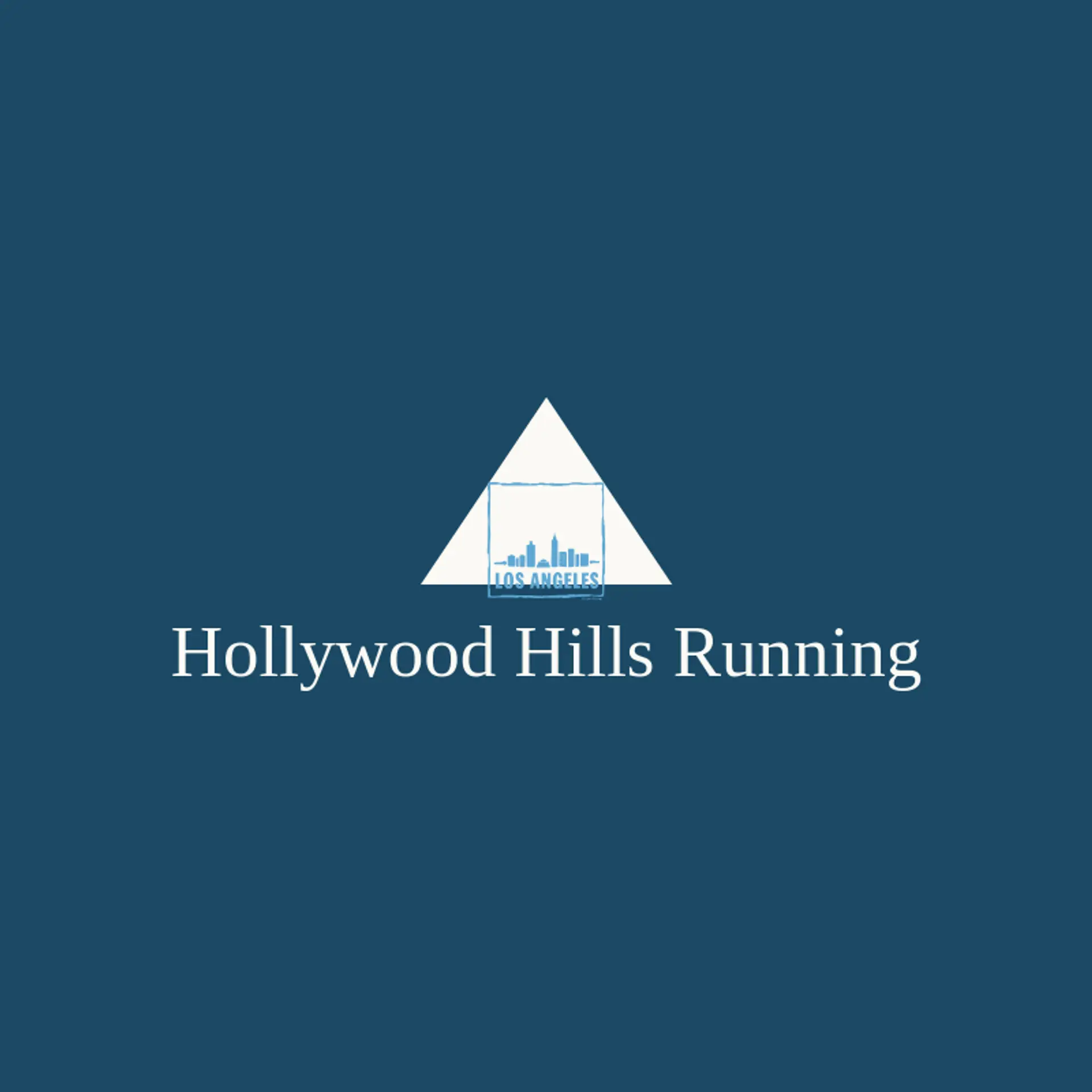 Hollywood Hills Running logo for los angeles