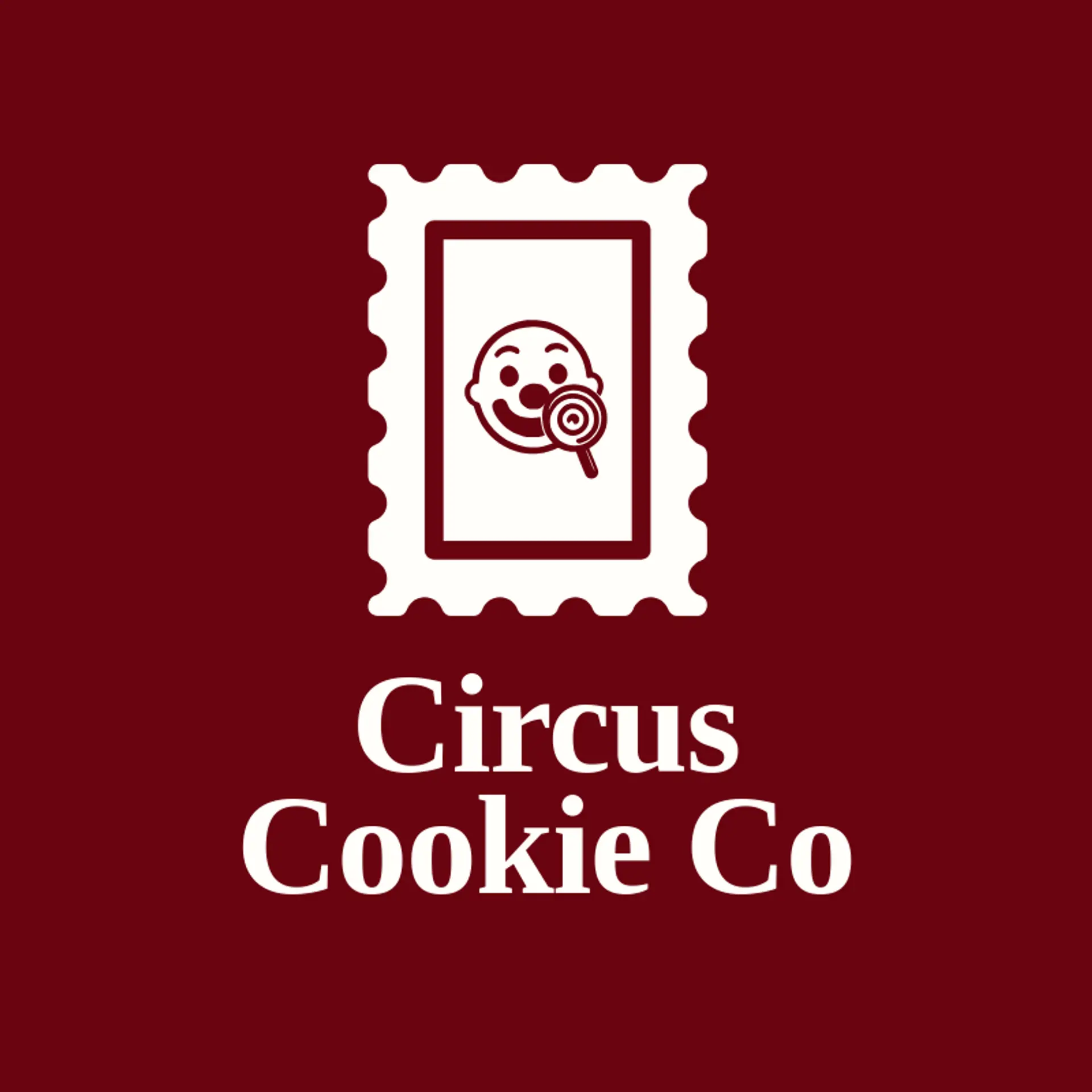 Circus Cookie Co logo for clown