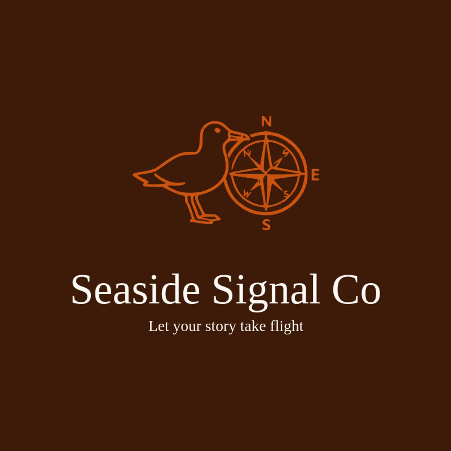 Seaside Signal Co logo for seagull