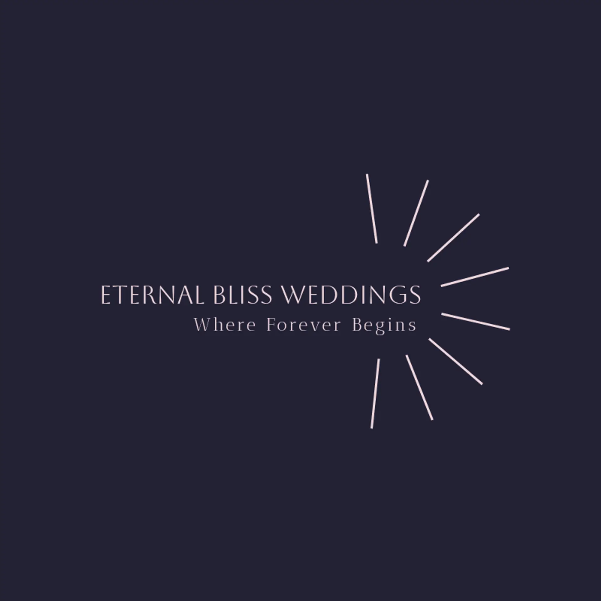 Blissful Union Events logo for wedding business