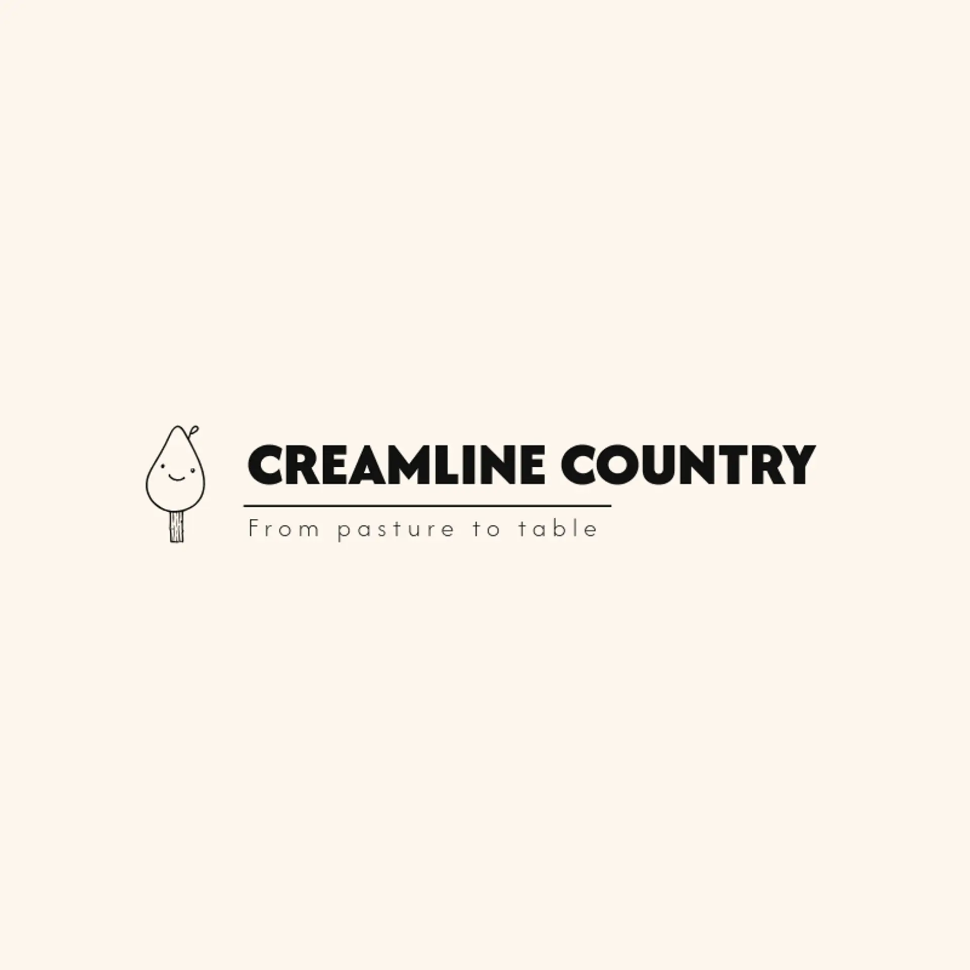 Creamline Country logo for dairy farm