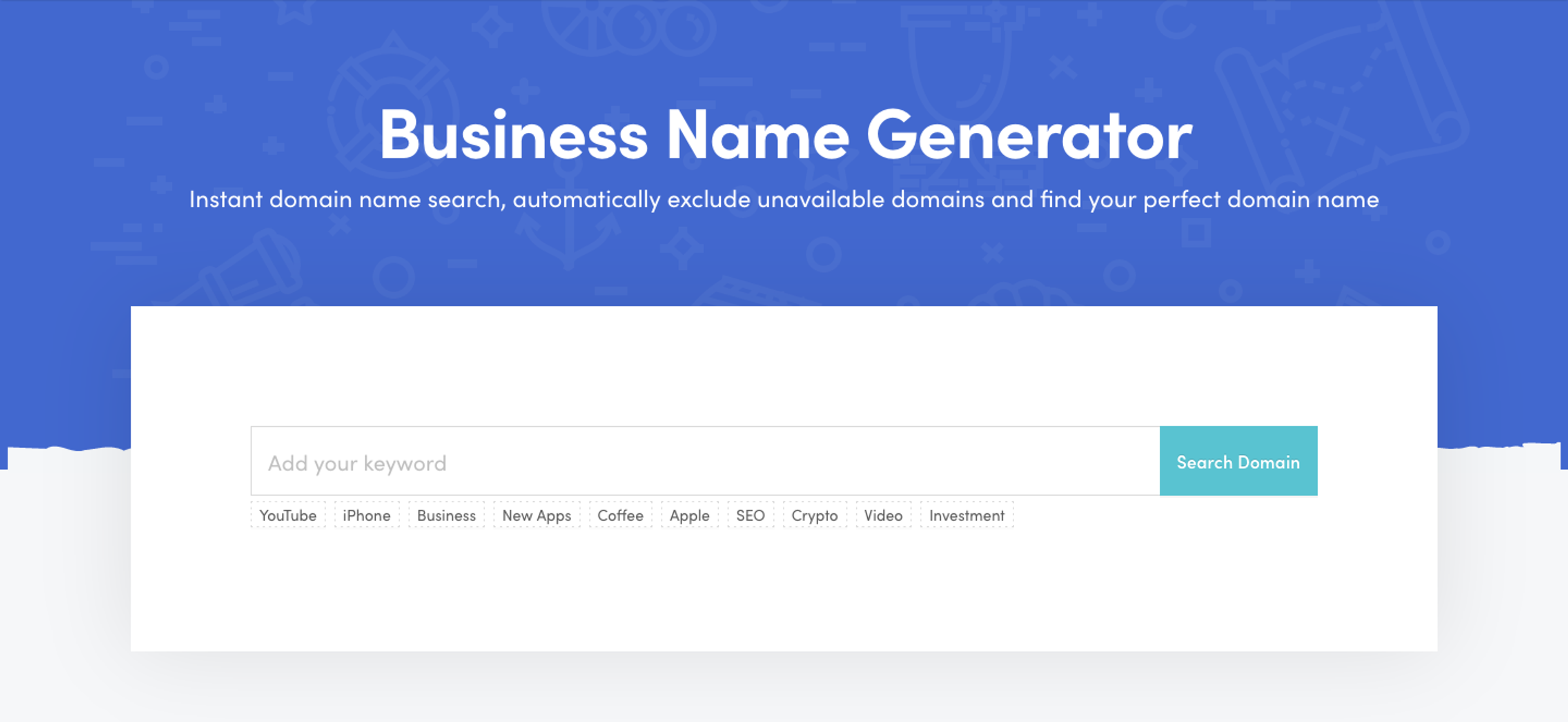 Themeisle business name generator