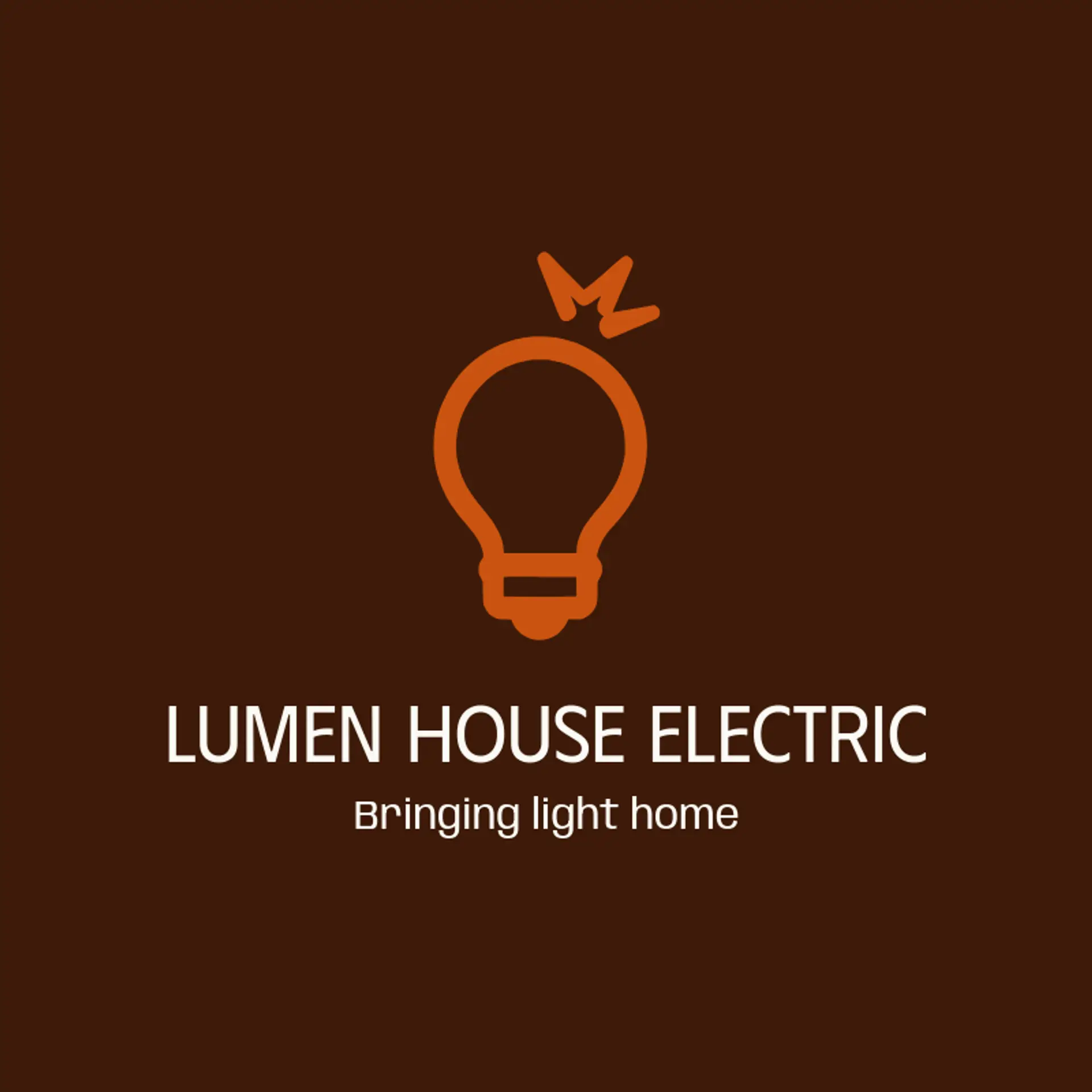 Lumen House Electric logo for electrician