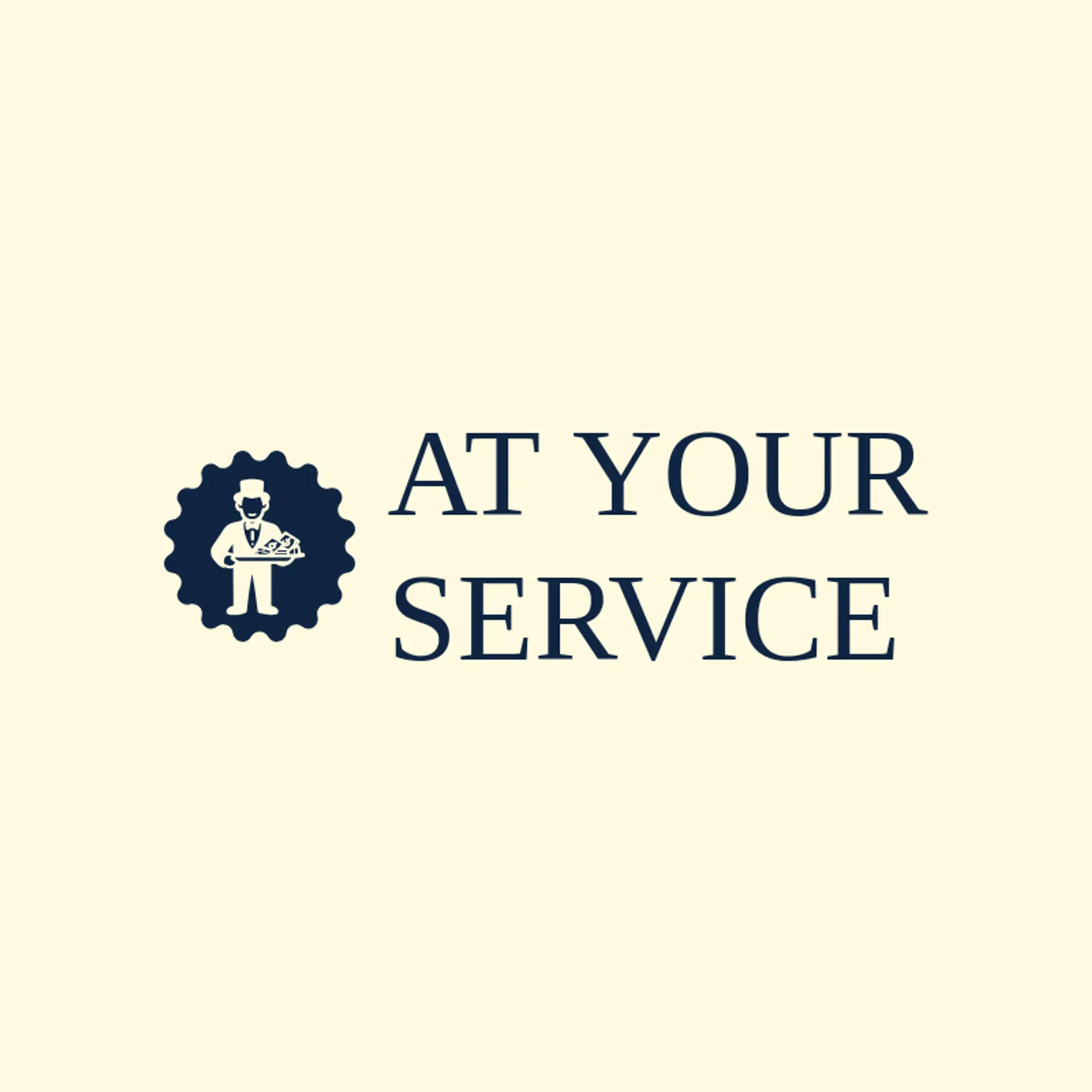 At Your Service logo for butler